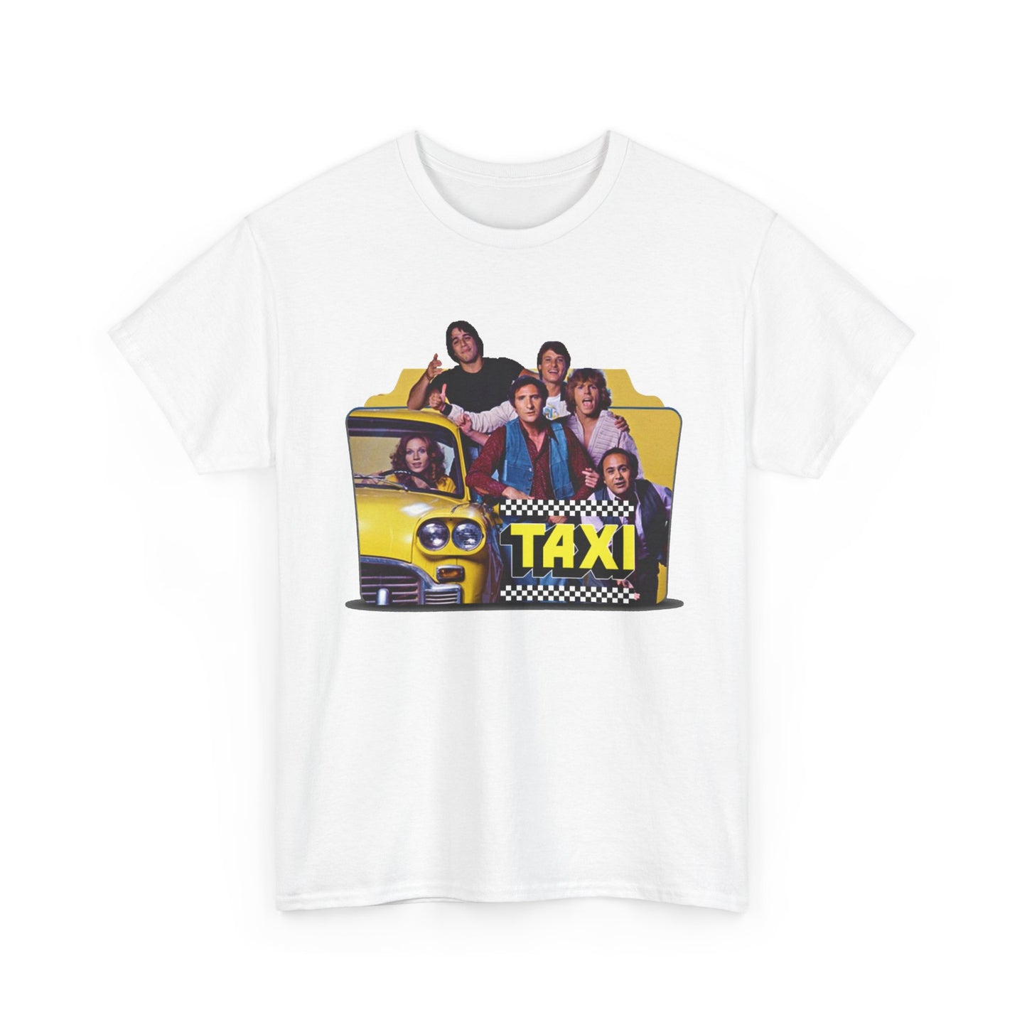 Taxi Graphic T Shirt Retro Tv Series Vintage Unisex Heavy Cotton Tee