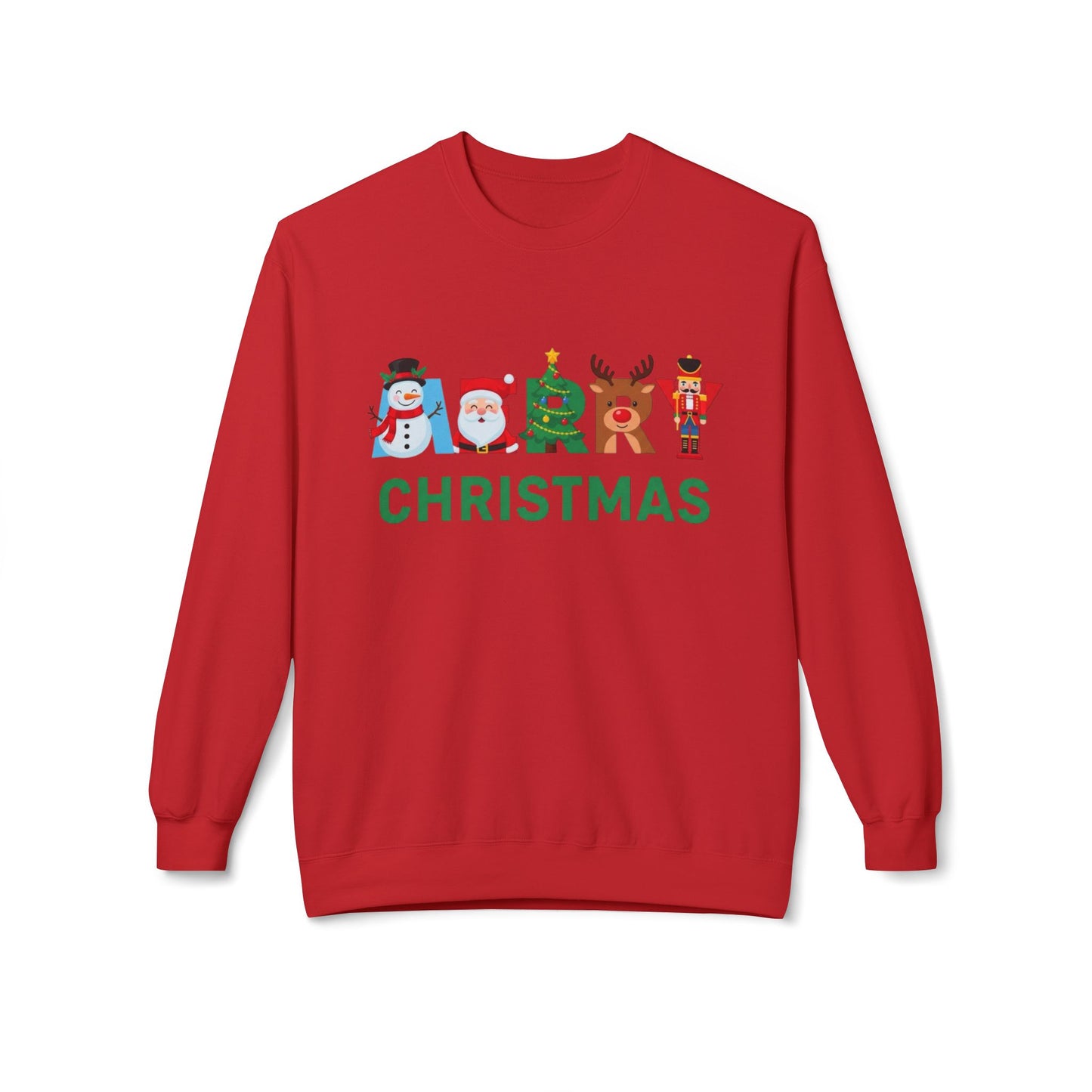 Merry Christmas Ornaments Sweater NEW Unisex Fleece Crewneck Sweatshirt