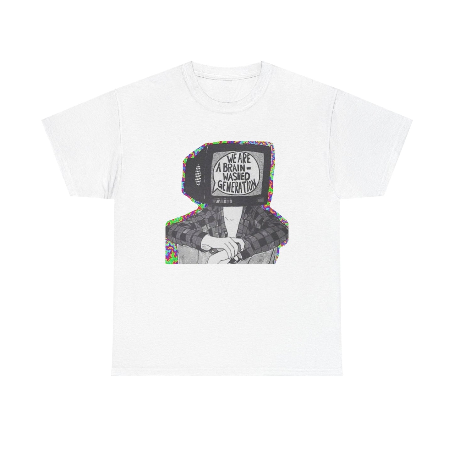 Brain Washed Generation Graphic T-Shirt Cotton Tee New Gift Vintage