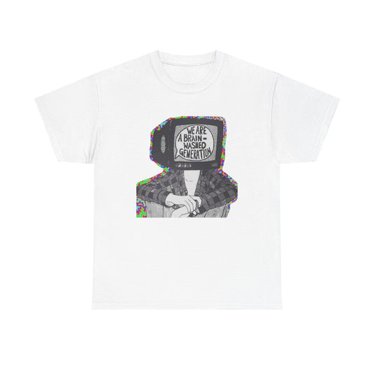 Brain Washed Generation Graphic T-Shirt Cotton Tee New Gift Vintage
