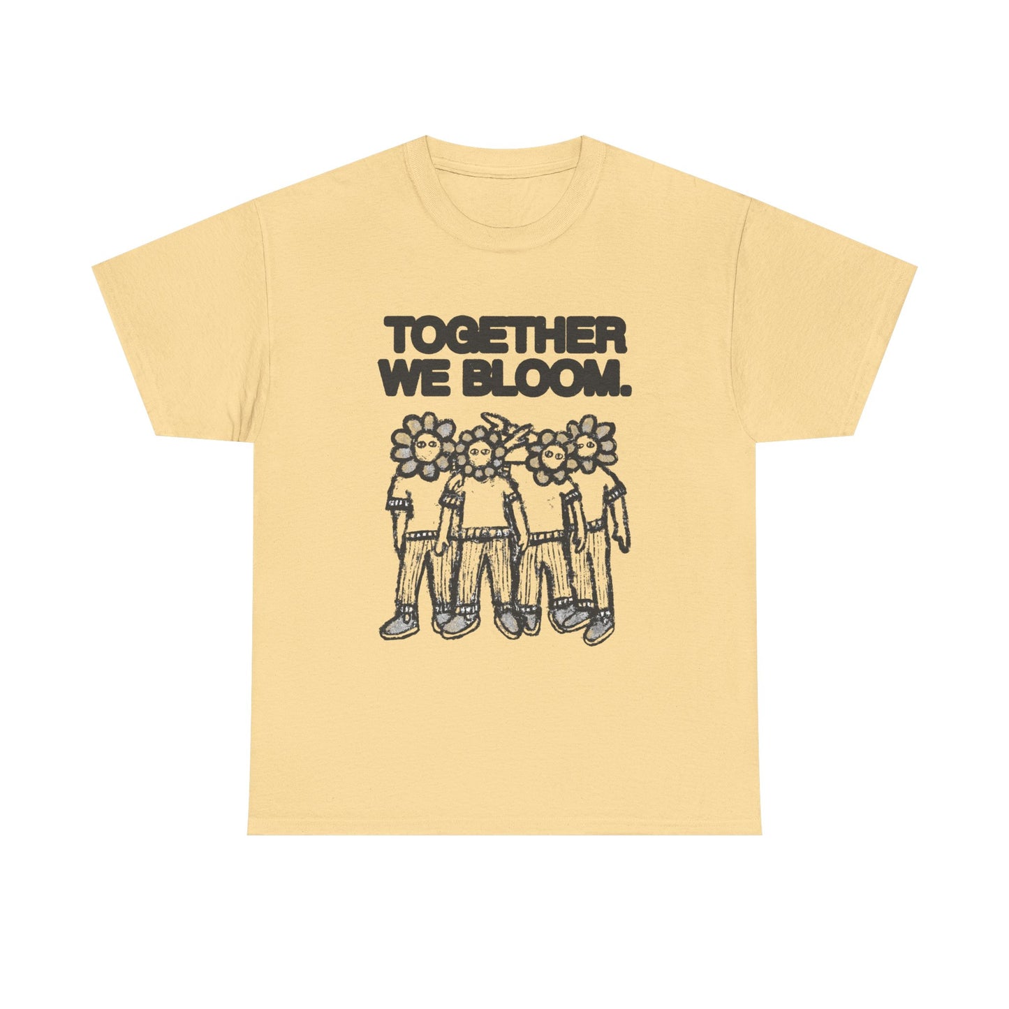 Together We Bloom Graphic T Shirt NEW Unisex Heavy Cotton Tee