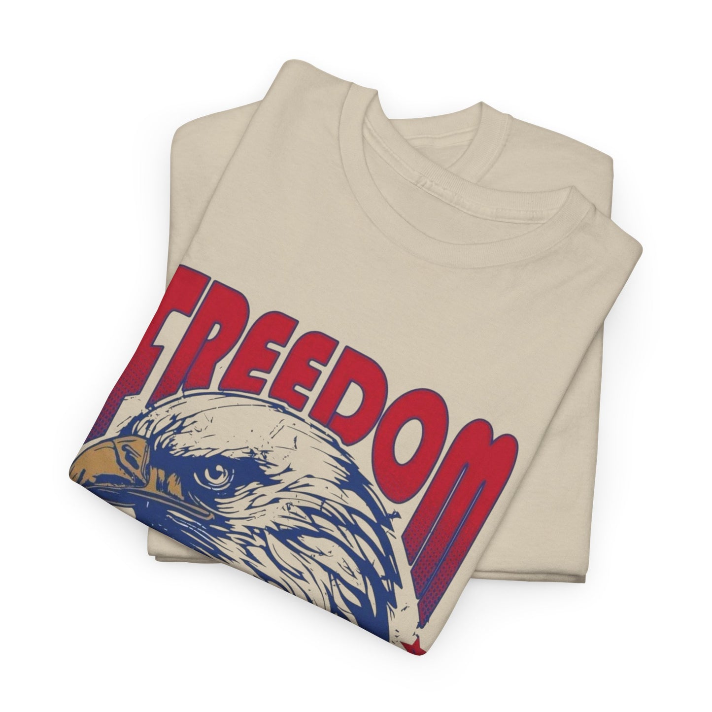Freedom In Being Bold USA Graphic T Shirt Men's Heavy Cotton Tee