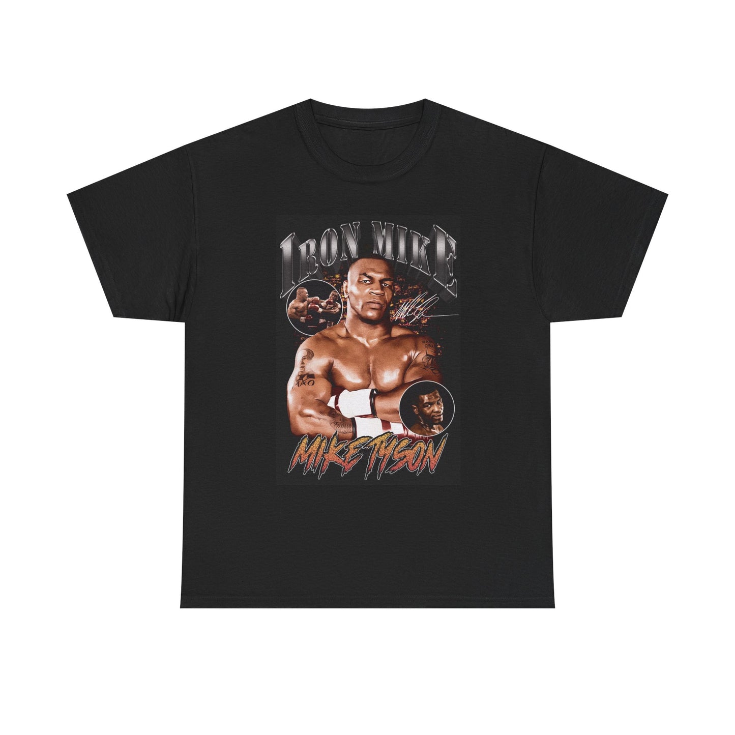 Iron Mike Tyson Vintage Graphic T Shirt Street Wear Apparel Unisex Heavy Cotton