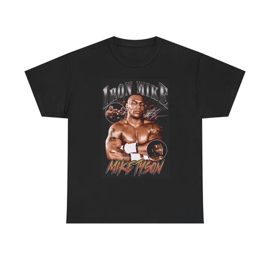 Iron Mike Tyson Vintage Graphic T Shirt Street Wear Apparel Unisex Heavy Cotton