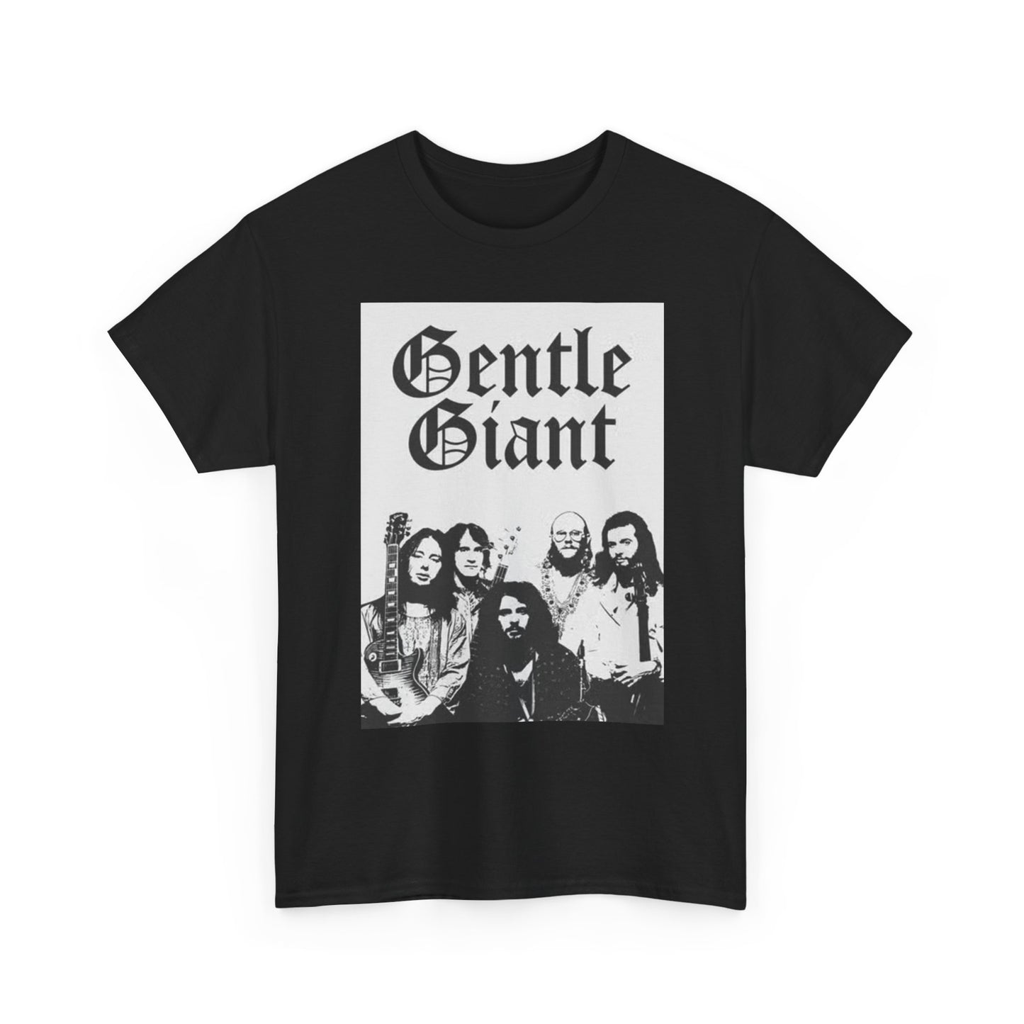 Gentle Giant Graphic T Shirt Vintage Rock Band Unisex Heavy Cotton Tee
