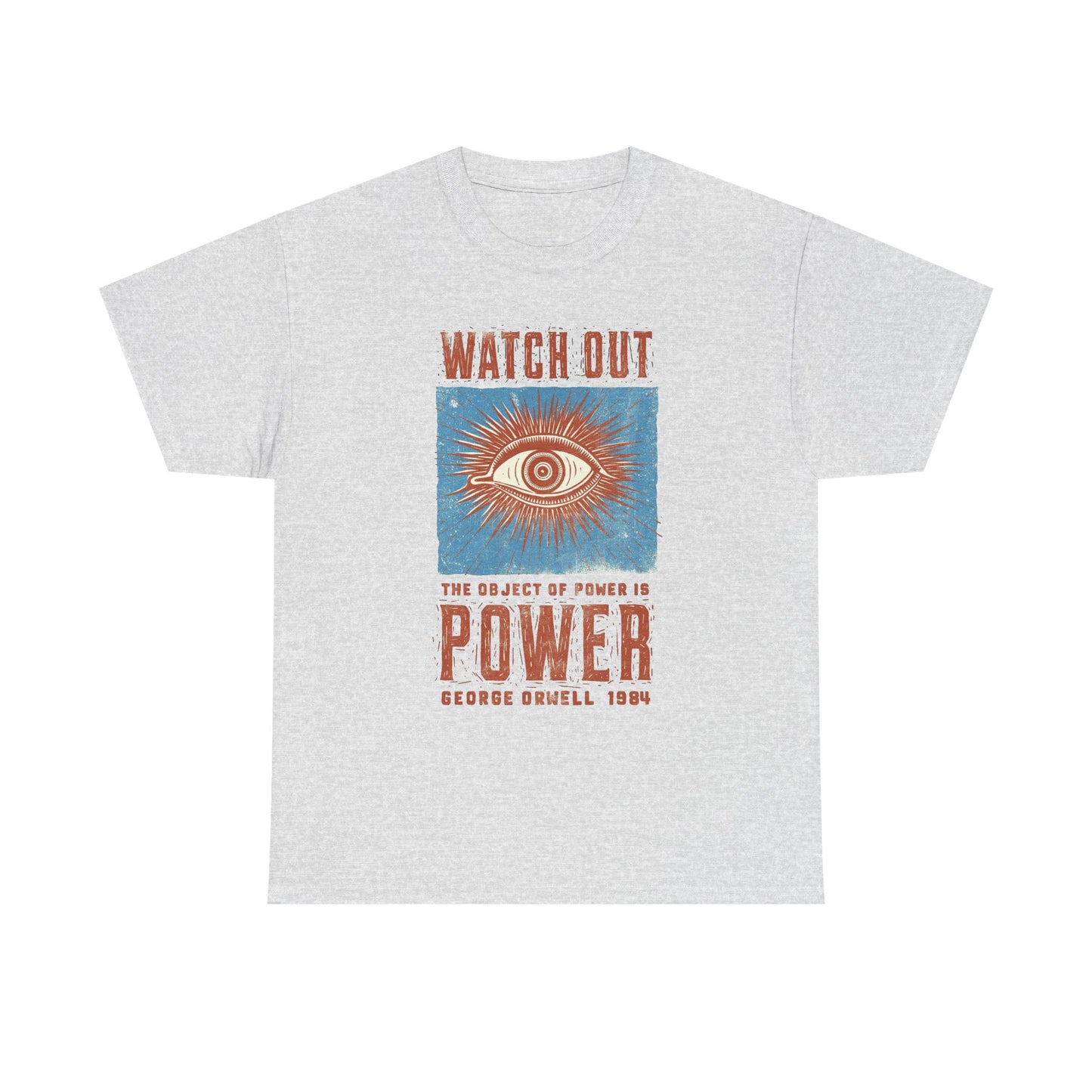George Orwell Power Graphic T Shirt NEW ADULT TEE VINTAGE