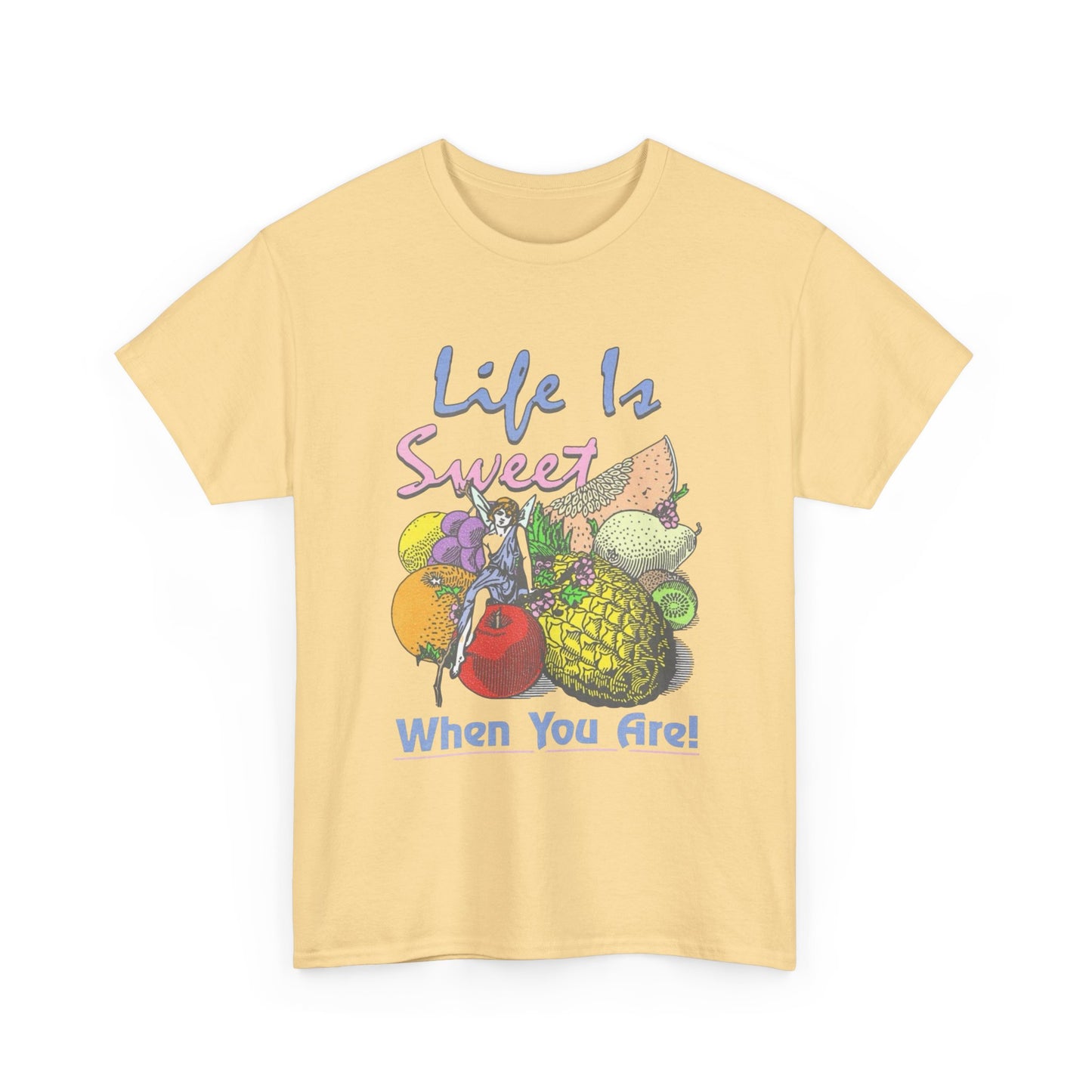 Life Is Sweet When You Are Graphic T-Shirt Cotton Tee New Gift Vintage
