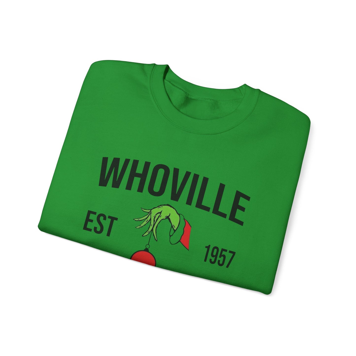 Whoville Grinch Christmas Sweater NEW Unisex Heavy Blend™ Crewneck Sweatshirt