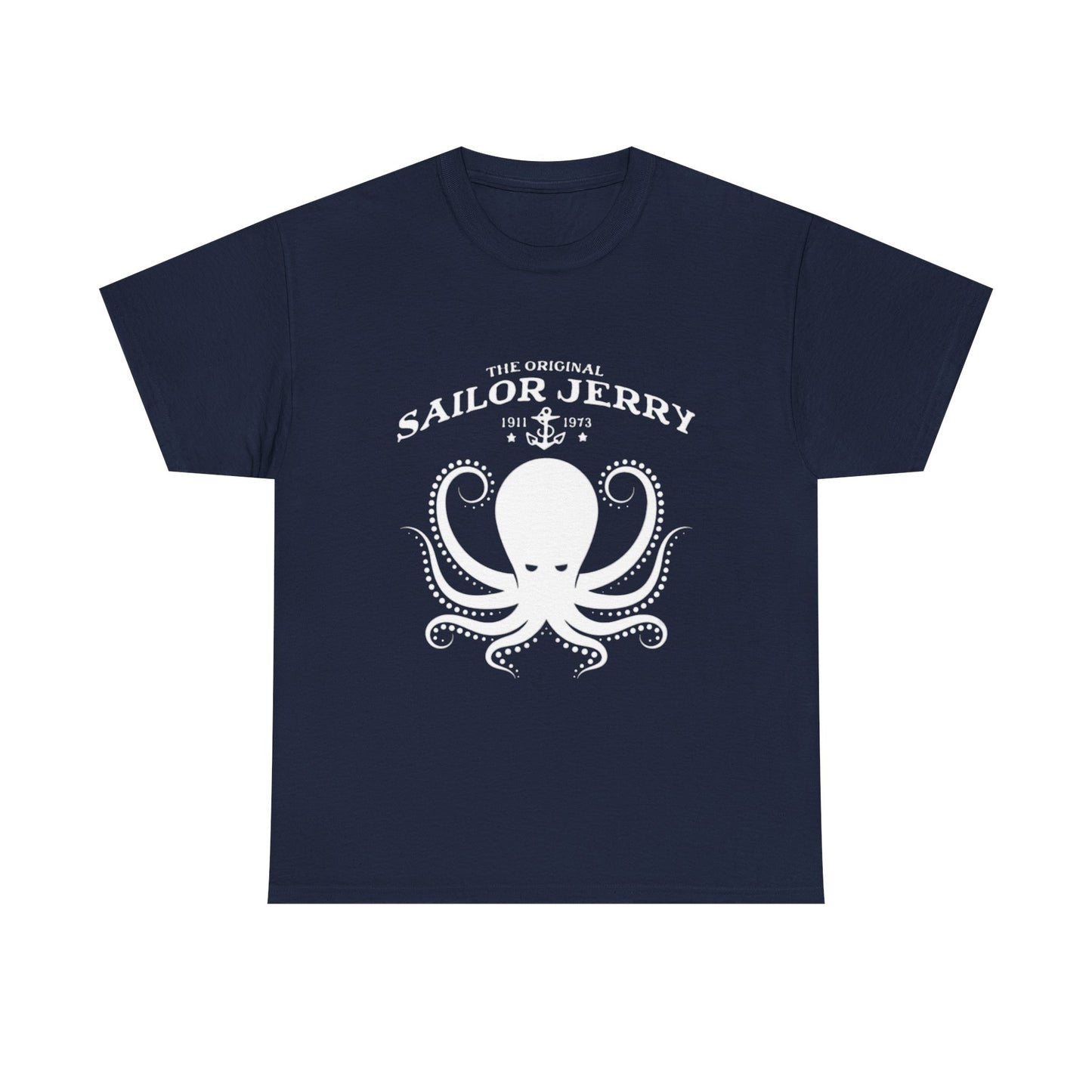 Sailor Jerry T-shirt vintage tattoo navy art retro Hawaii Heavy Cotton Tee