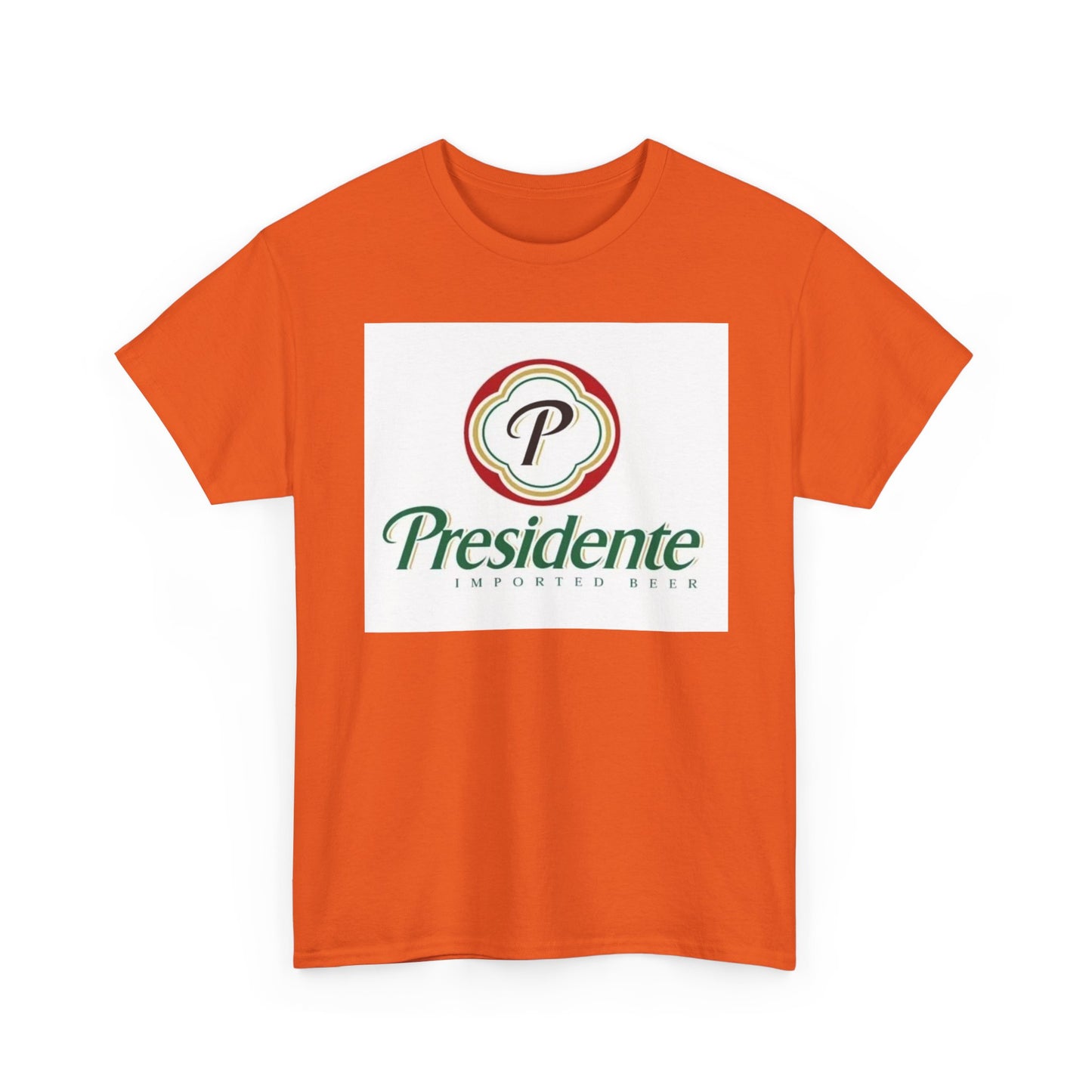 Presidente Dominican Beer Logo Shirt Retro Summer Unisex Heavy Cotton Tee