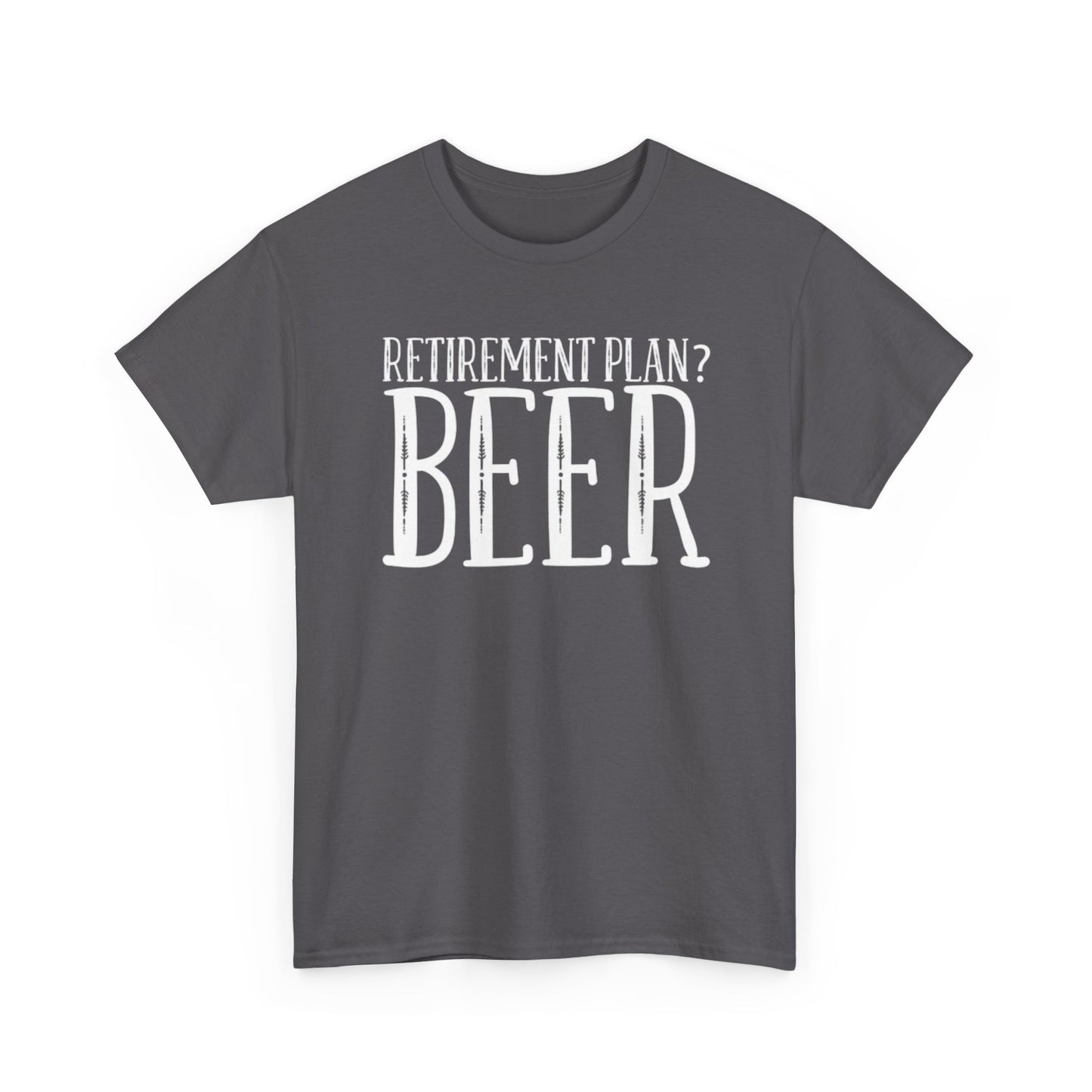 Retirement Plan Beer T Shirt Funny Graphic Cold Beer Retro Jokes Unisex