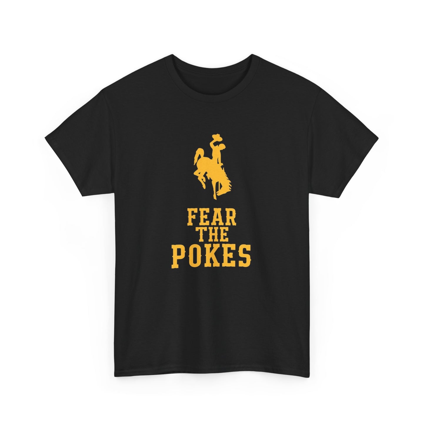 Fear The Poke Cowboy Horse Graphic T Shirt Unisex Heavy Cotton Tee GIFT