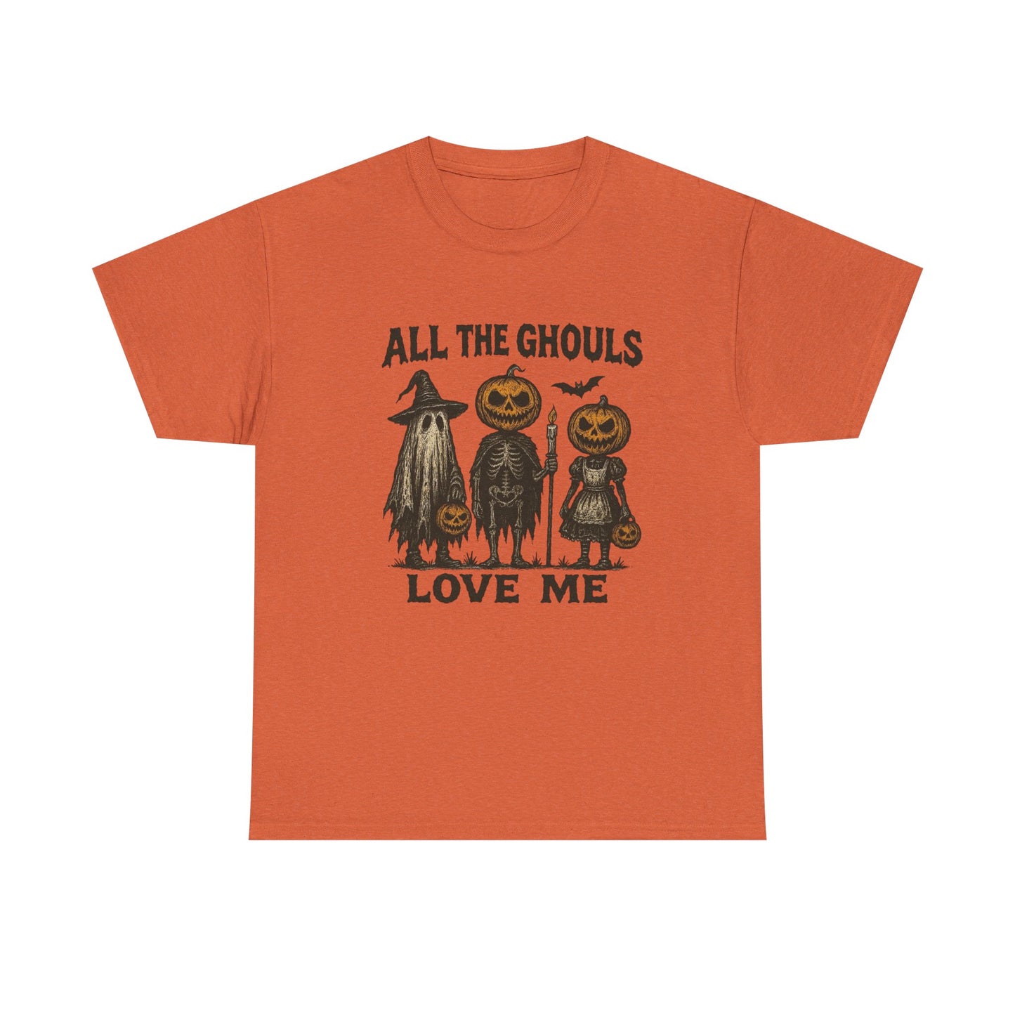 All The Ghouls Love Me Halloween T Shirt Unisex Heavy Cotton Tee