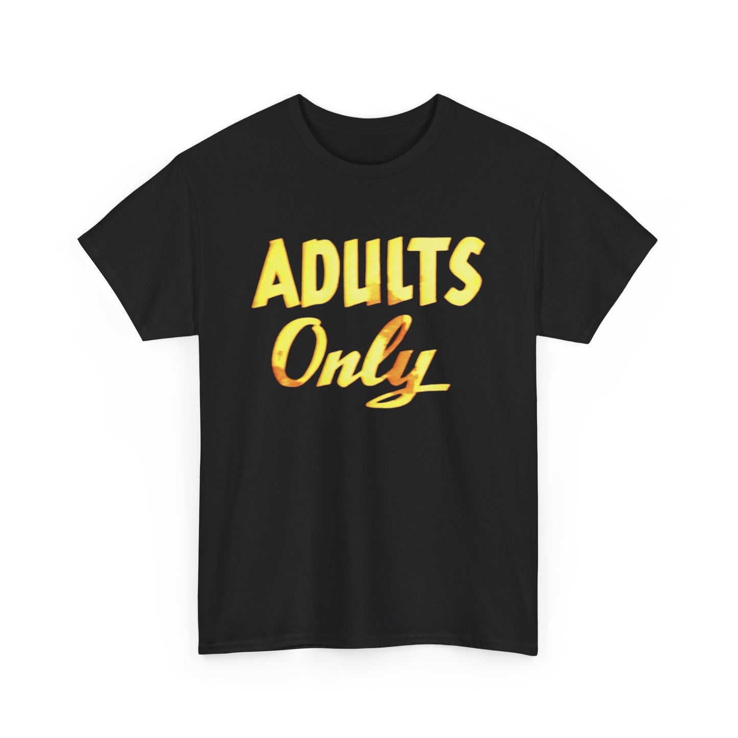 Adults Only Funny Sex Jokes Graphic T Shirt New Adult Unisex Heavy Cotton Tee