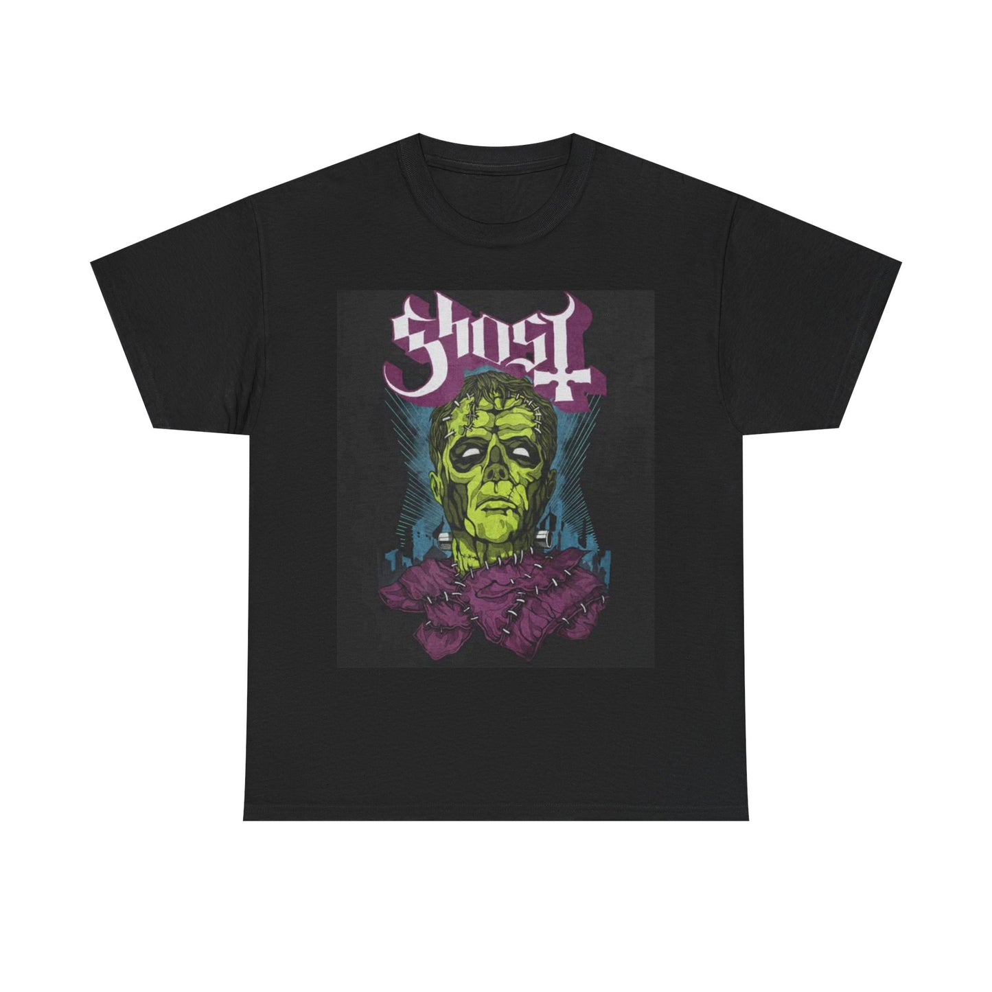 Ghost T-shirt rock band metal here’s papa graphic Unisex Heavy Cotton Tee
