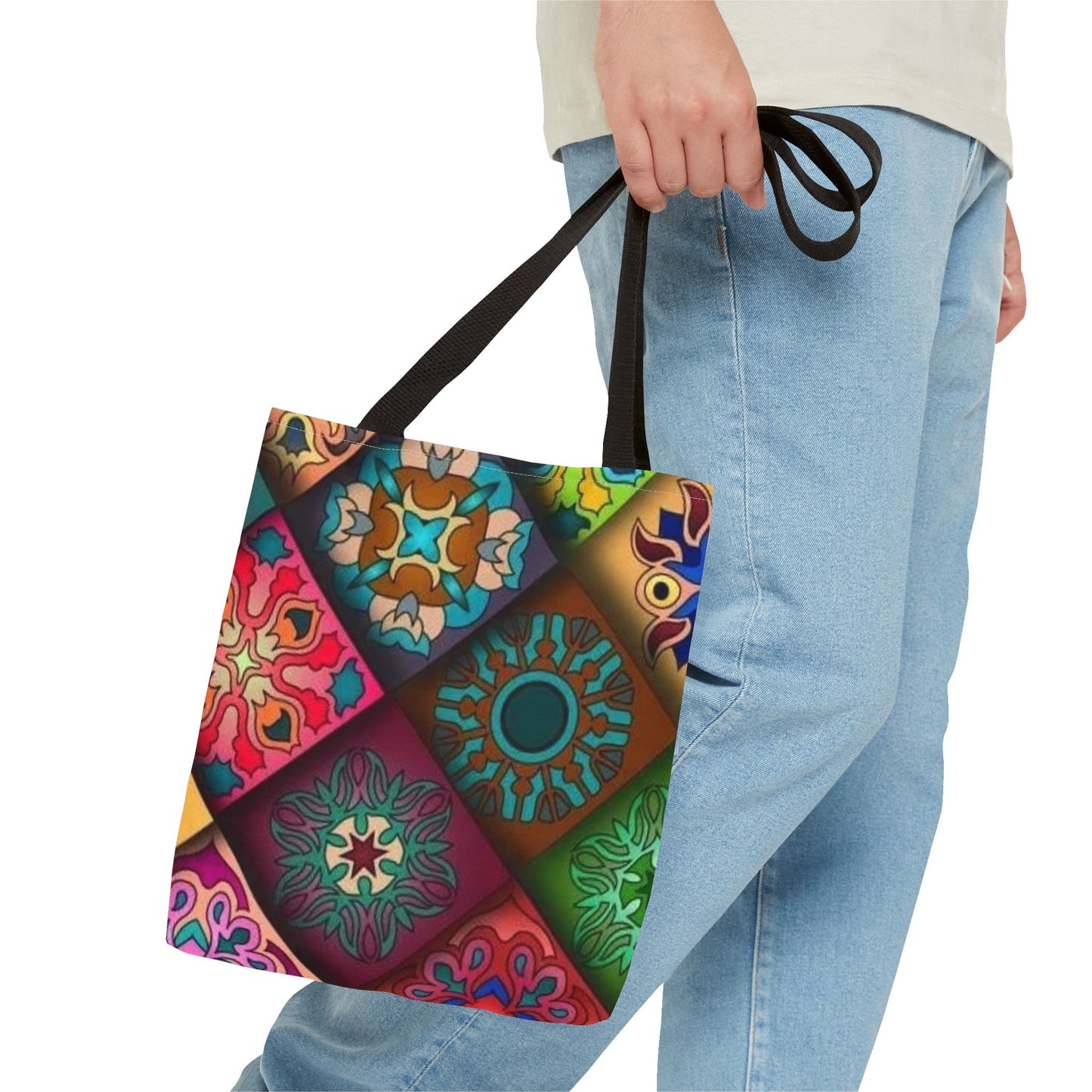 BRAND NEW WESTERN PRINT Multi Color TOTE BAG Fast Shipping (AOP) 5
