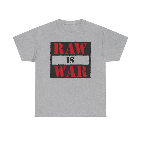 Wrestling Raw Is War Graphic T Shirt NEW Adult Unisex Heavy Cotton Tee
