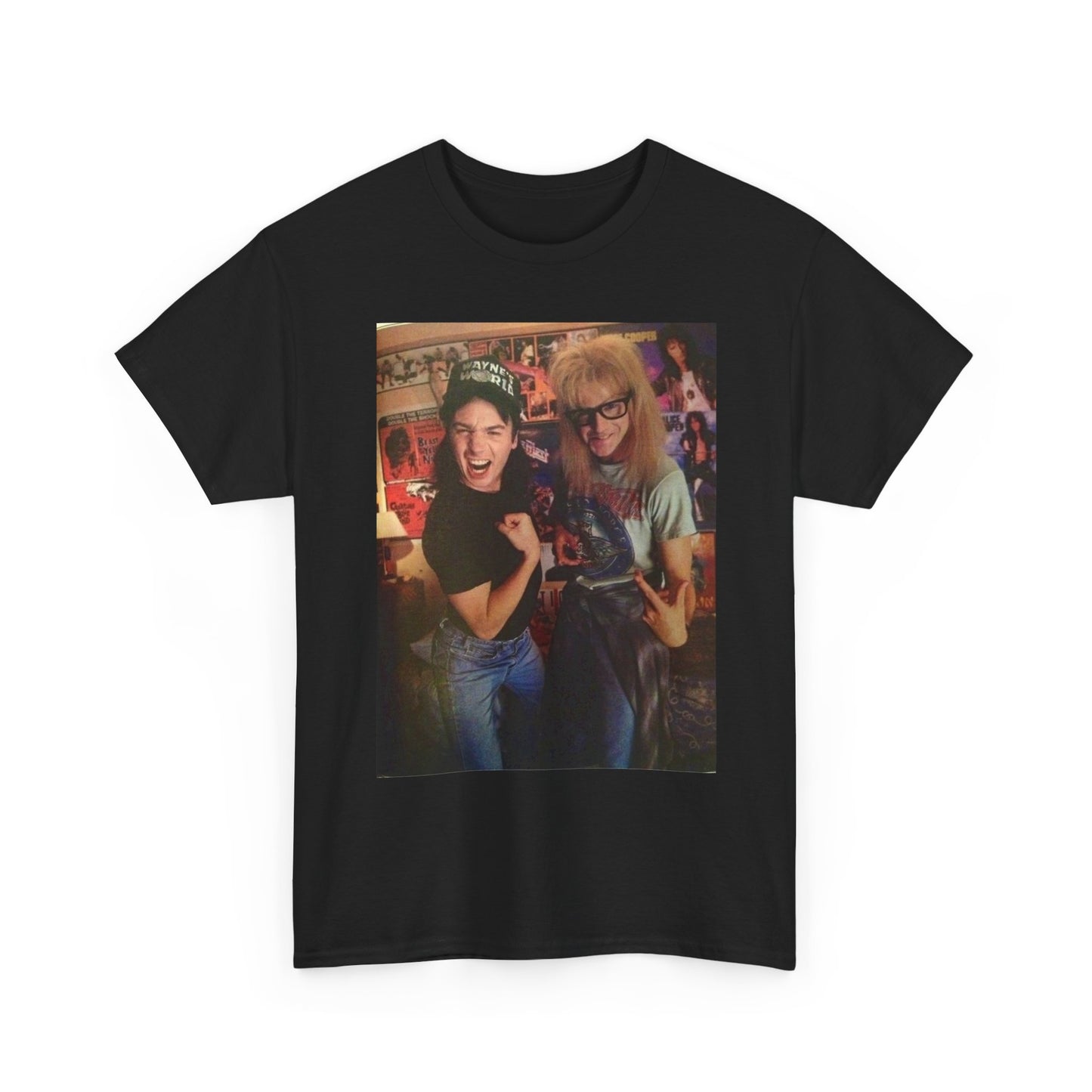 Wayne's World Vintage Graphic T Shirt Funny Unisex Heavy Cotton