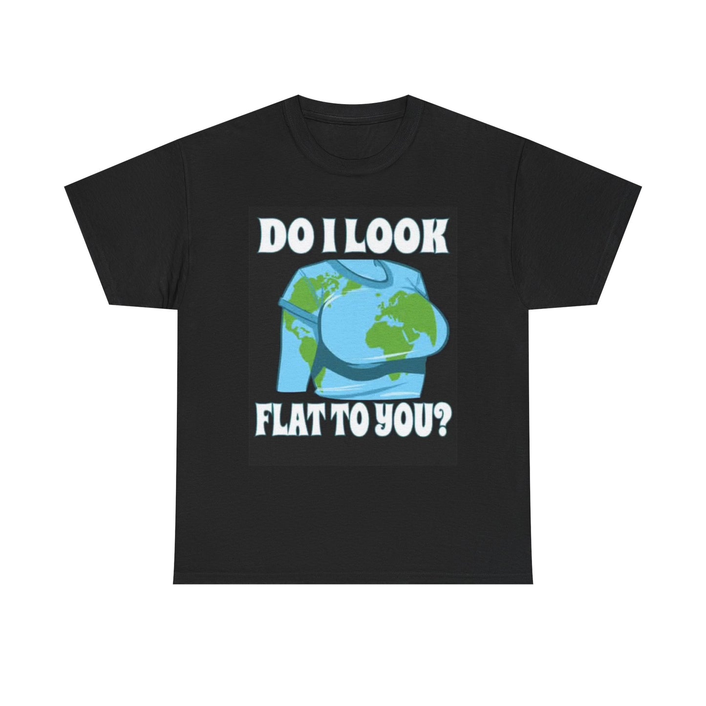 Flat Chest Big Boobies Funny Graphic Shirt Jokes Unisex Heavy Cotton Tee