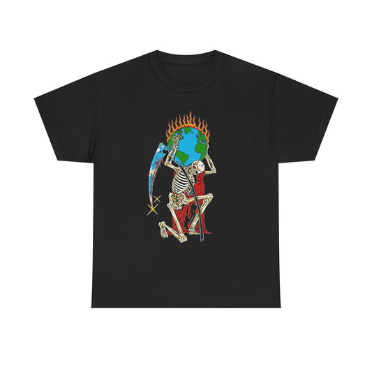 World On Your Shoulders Graphic T Shirt Unisex Heavy Cotton NEW Tee