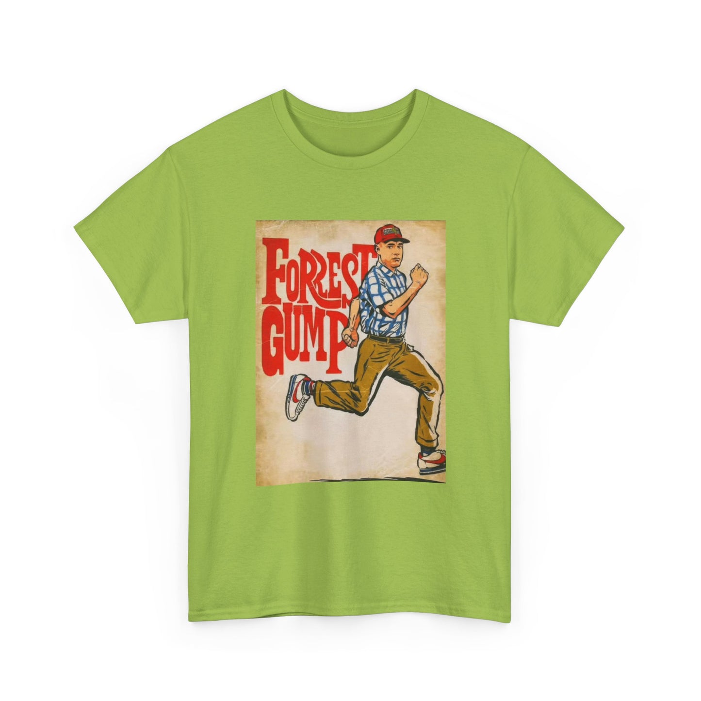 Forrest Gump Tshirt Vintage Retro Movie Poster Unisex Heavy Cotton Tee
