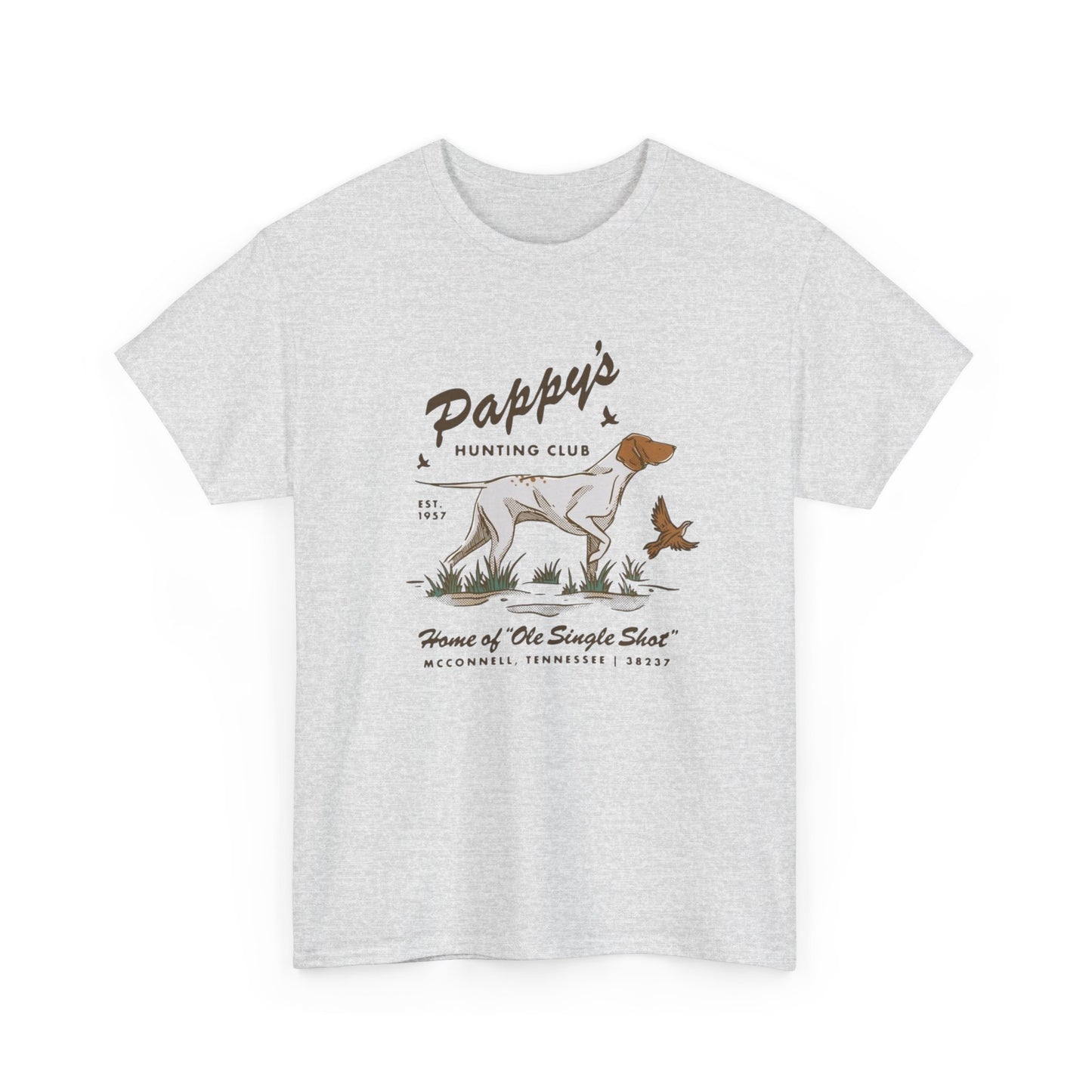 Pappy's Hunting Club Graphic T Shirt Unisex Heavy Cotton Tee