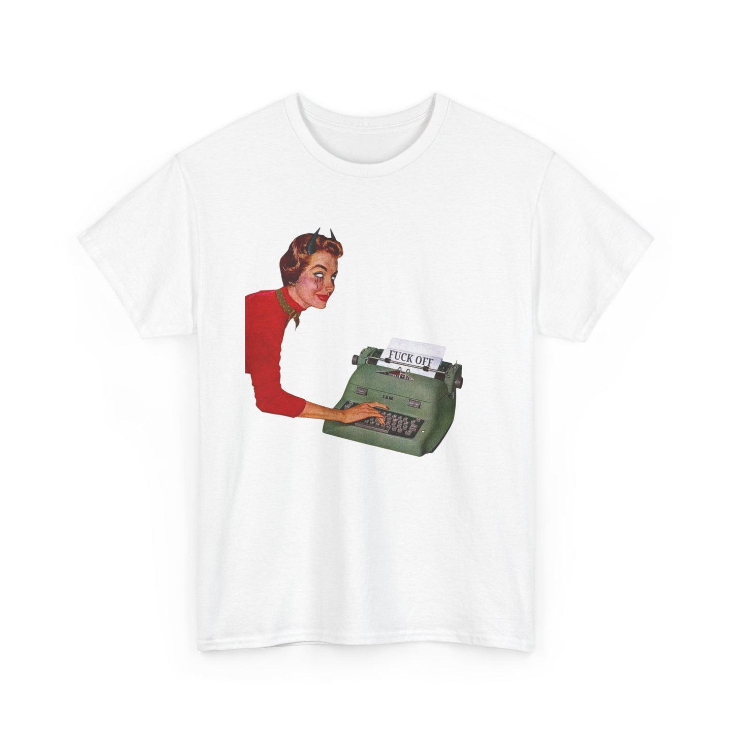 She Devil Funny Vintage Graphic T-Shirt Women's Heavy Comfy Cotton Tee