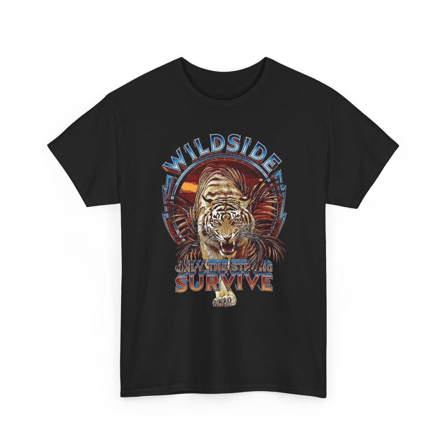 Wild side Tiger Vintage Graphic T-Shirt, Unisex Cotton Shirt