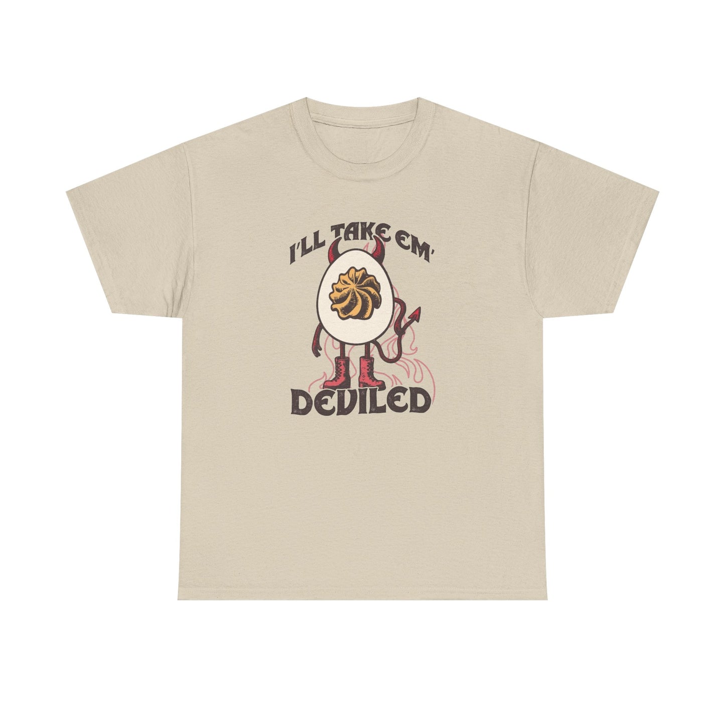 Funny Deviled Egg Jokes Graphic T Shirt NEW Unisex Heavy Cotton Tee