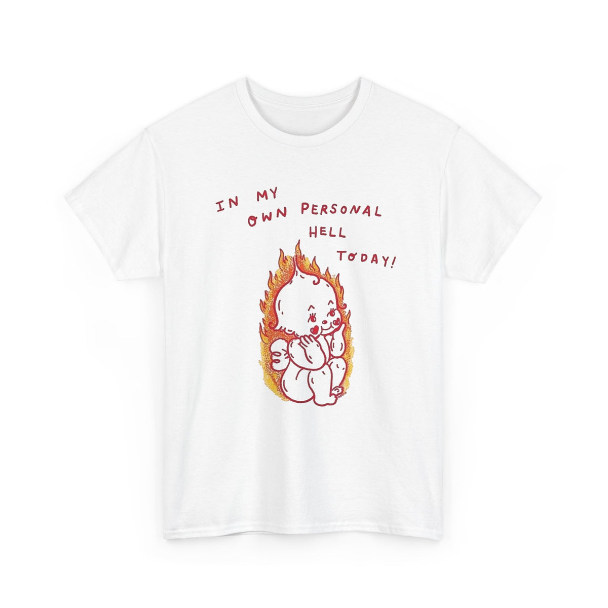 Personal Hell Flaming T-Shirt | Funny Dark Humor Graphic Tee Men's Graphic Tee