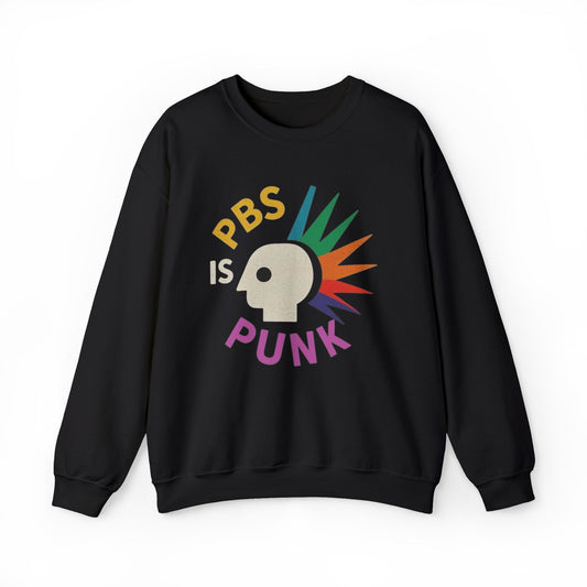 PBS Is Punk Graphic Sweater Men's Adult Crewneck Sweatshirt