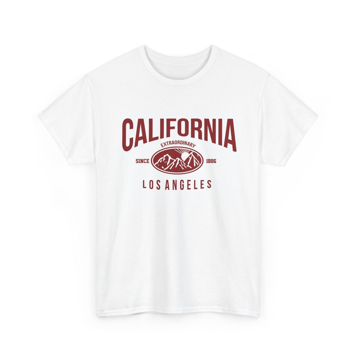 California Graphic T Shirt Los Angeles Retro Unisex Heavy Cotton Tee