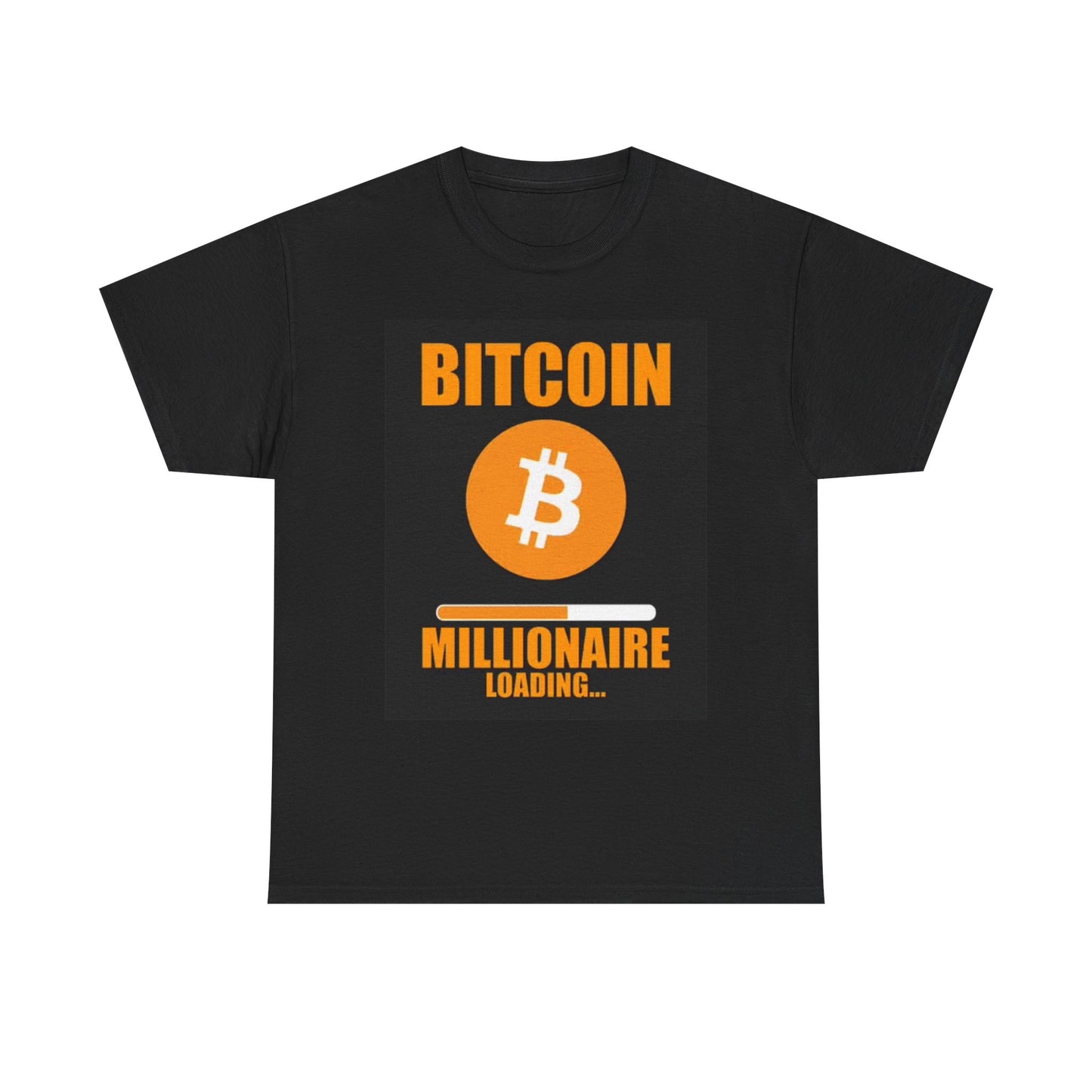 Bitcoin Millionaire Loading Graphic T Shirt Crypto Funny Gift Unisex