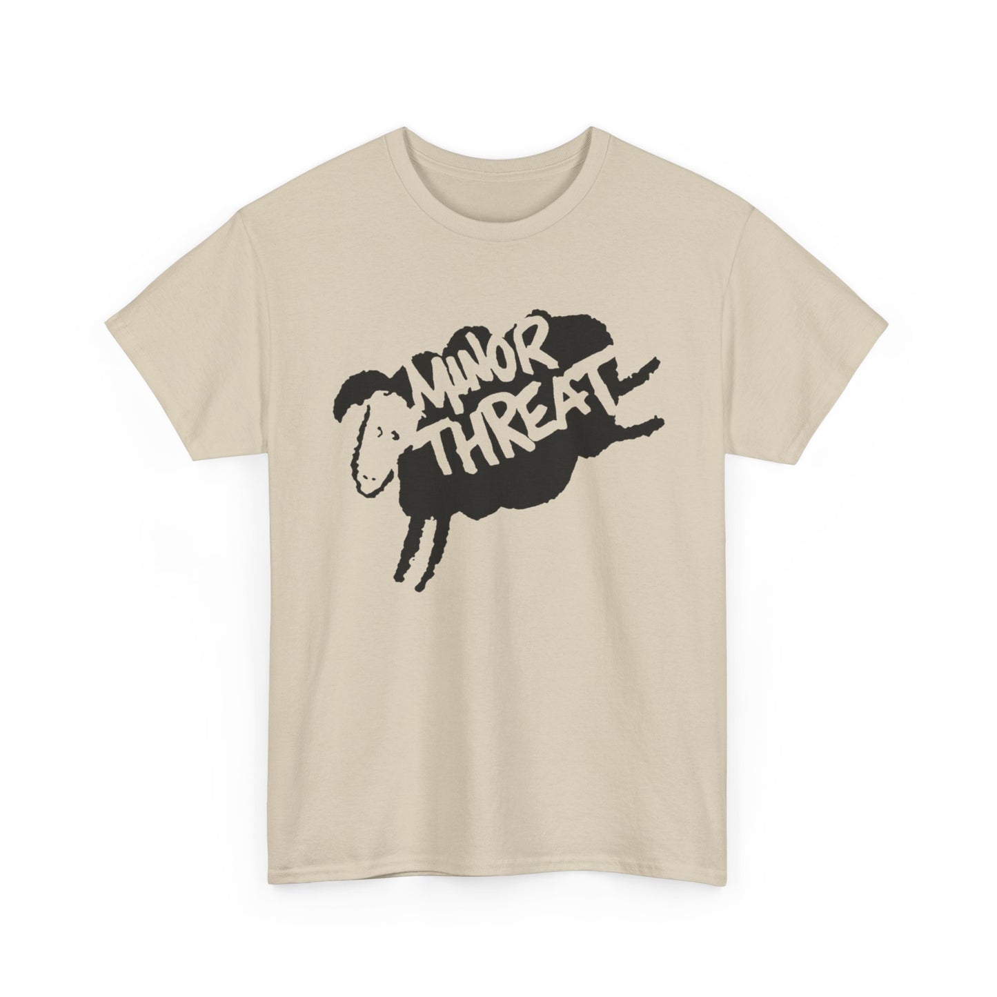 Minor Threat Sheep Graphic T Shirt Unisex Heavy Cotton Tee