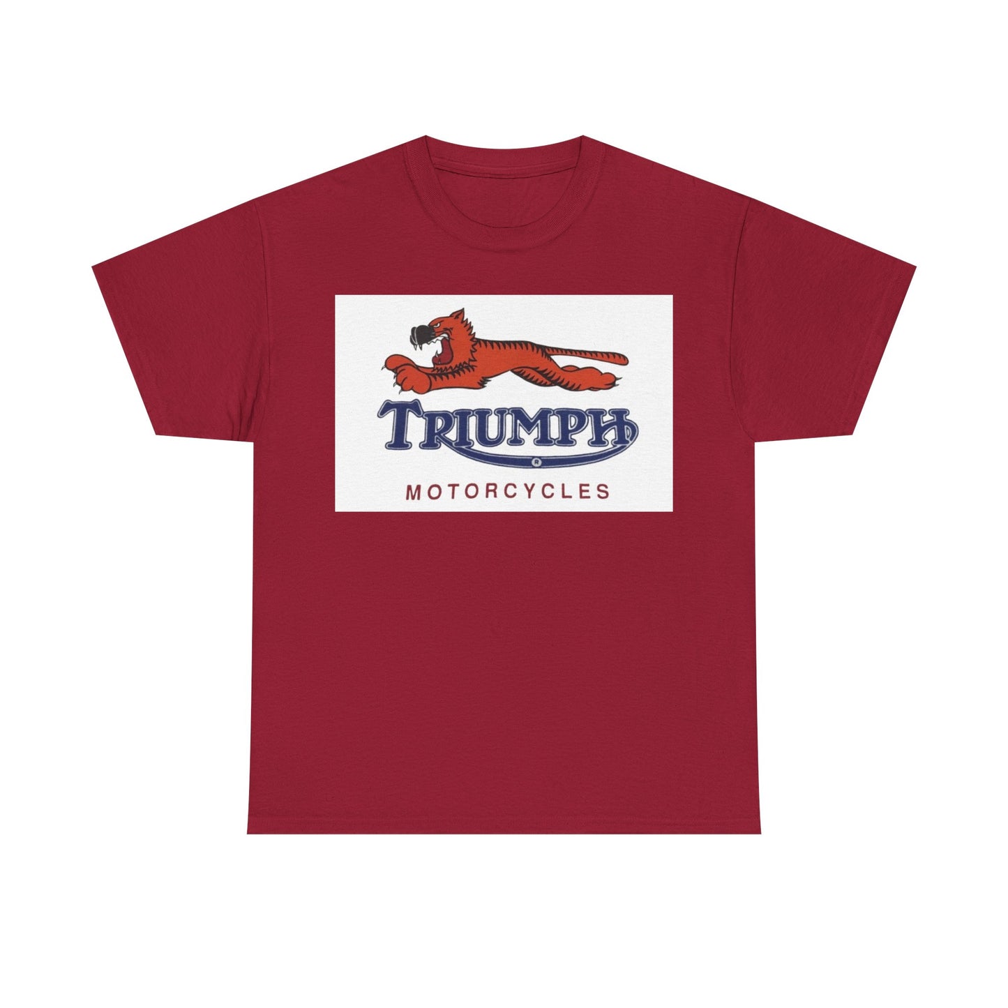 Triumph T-shirt vintage motorcycles nostalgia Tiger Unisex Heavy Cotton Tee