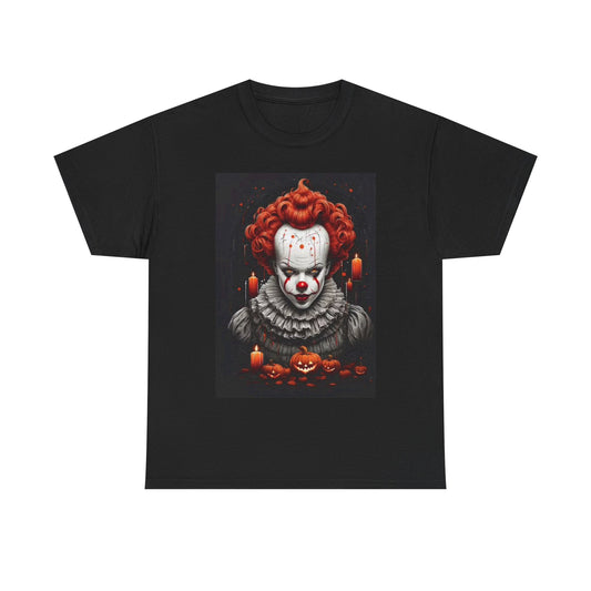 Pennywise Shirt Horror Movie IT Stephen King Clown Unisex Heavy Cotton Tee