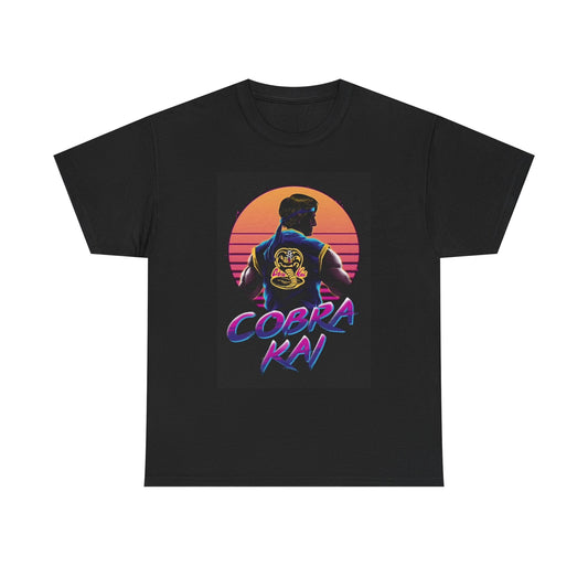 Cobra Kai Graphic T Shirt Vintage Karate Retro Unisex Heavy Cotton Tee