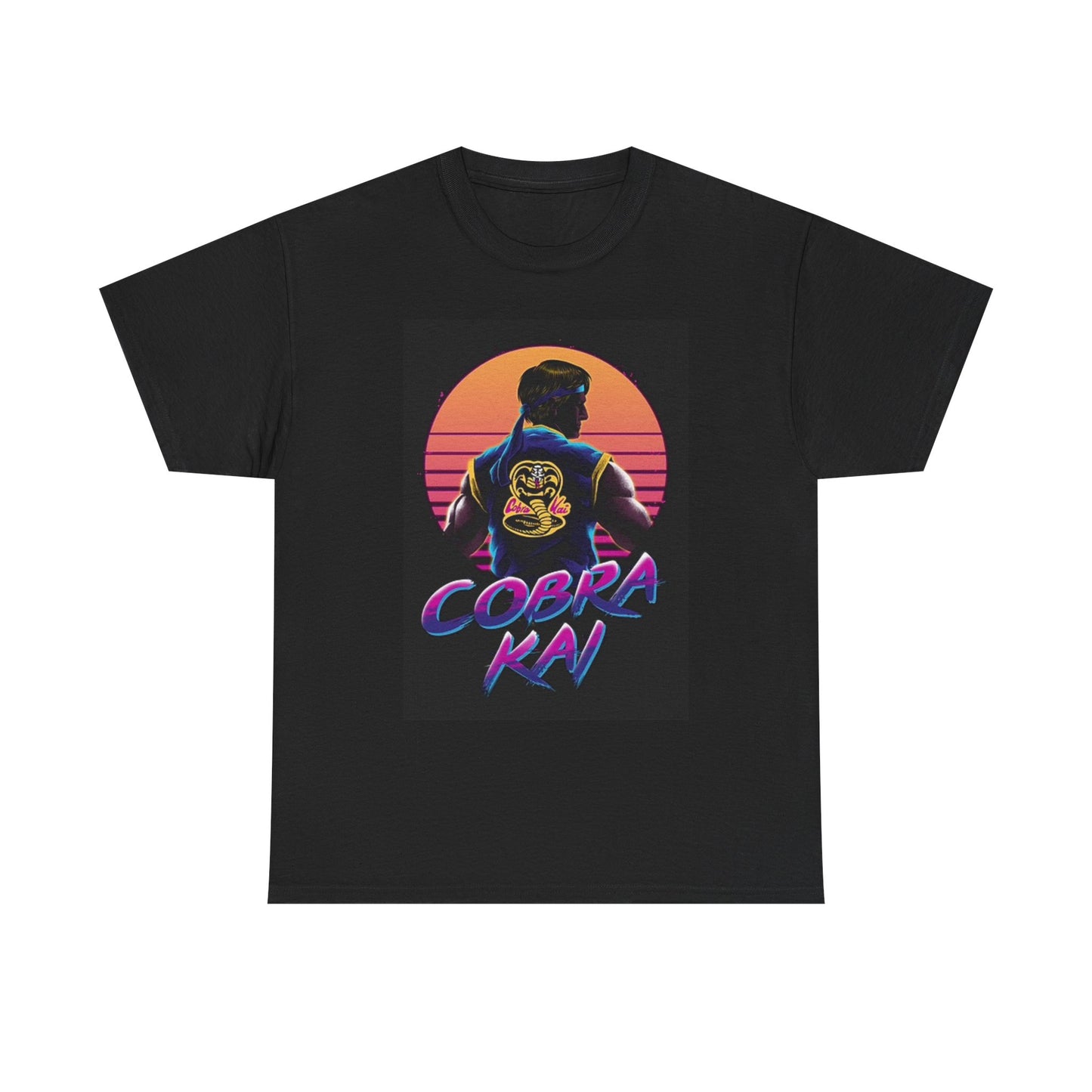 Cobra Kai Graphic T Shirt Vintage Karate Retro Unisex Heavy Cotton Tee