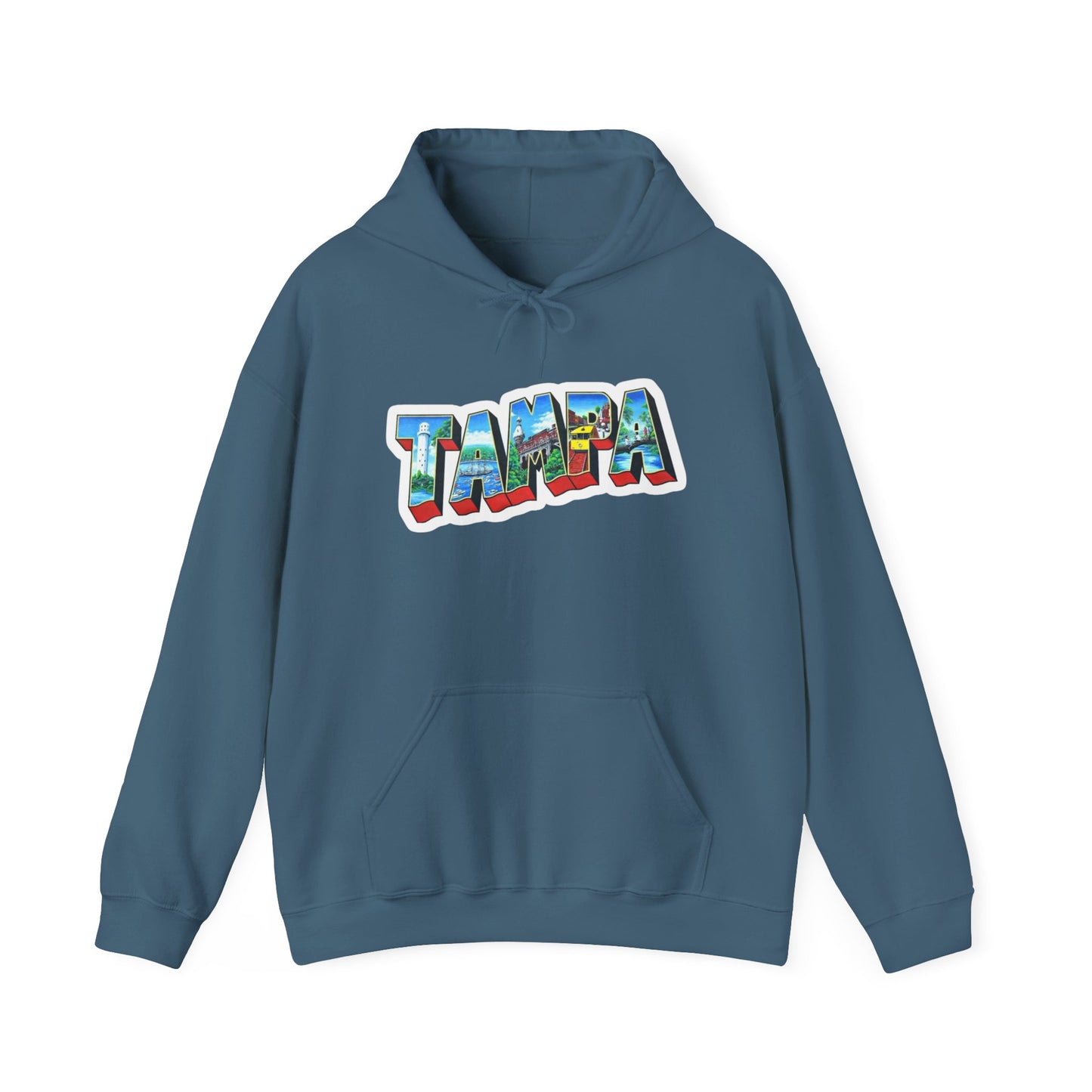 Tampa Florida Graphic Hoodie Unisex Heavy Blend™ Hooded Sweatshirt