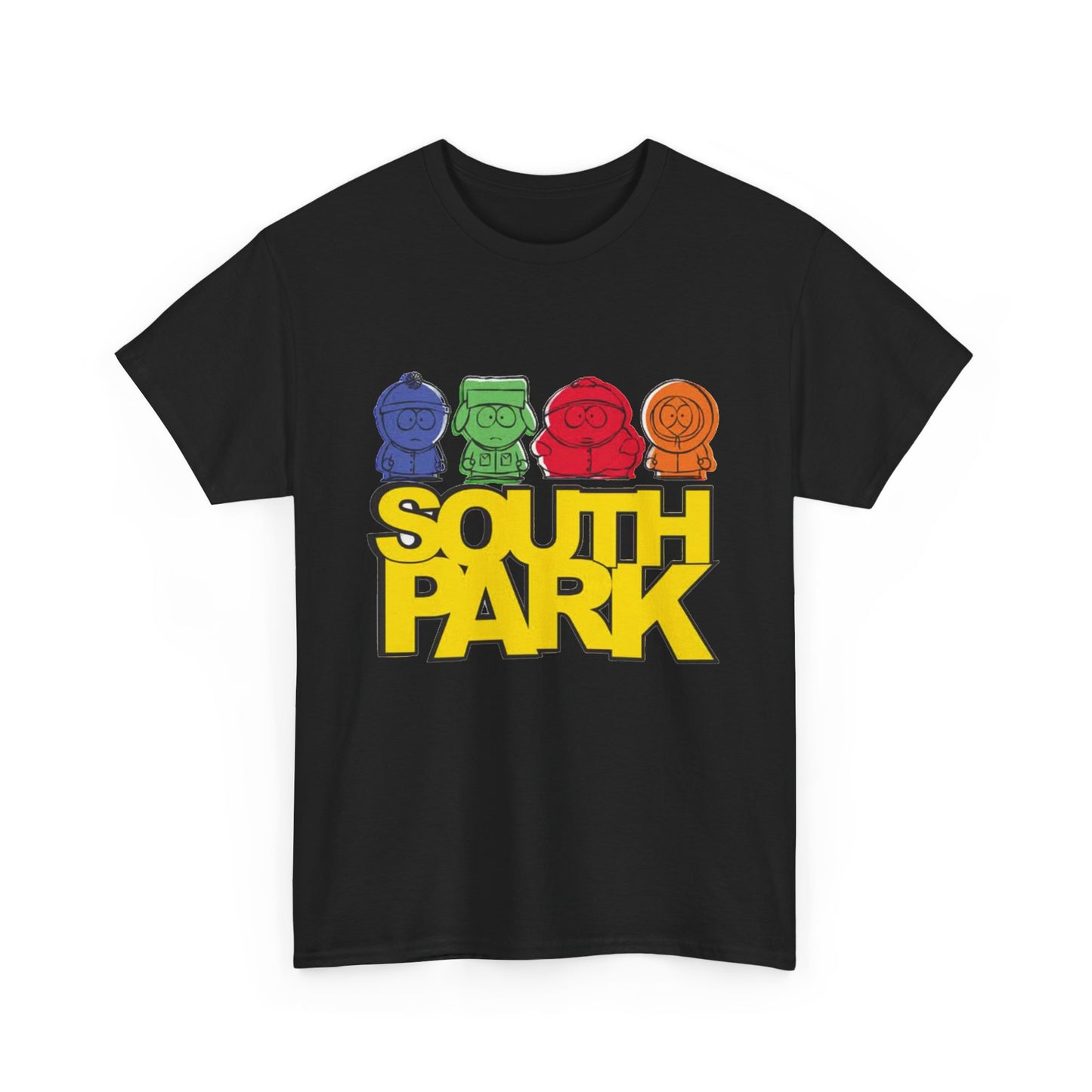 South Park T-shirt cartoons gaming graphic tee Unisex Heavy Cotton Tee retro
