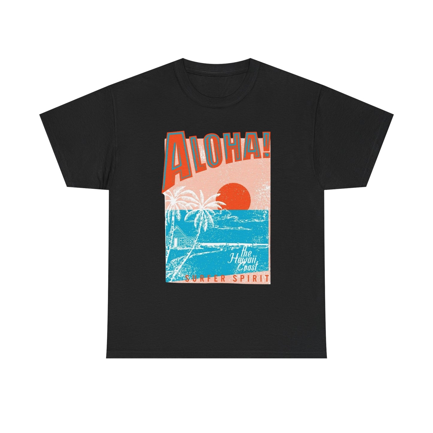 Aloha State Of Mind Graphic T Shirt ADULT NEW Unisex Heavy Cotton Tee