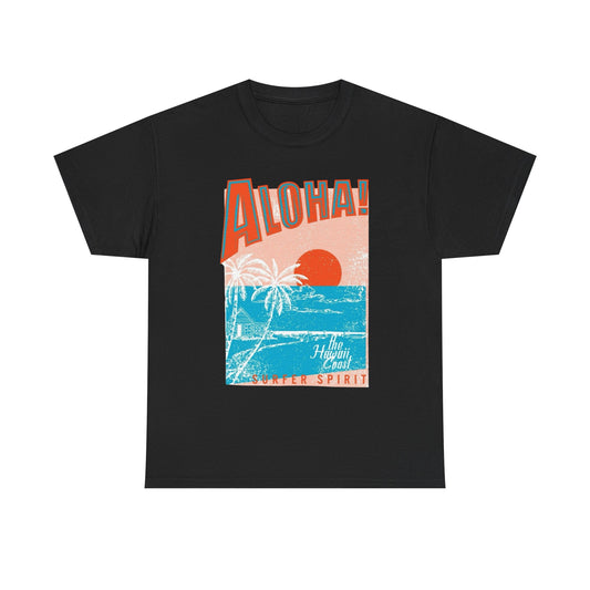 Aloha State Of Mind Graphic T Shirt ADULT NEW Unisex Heavy Cotton Tee