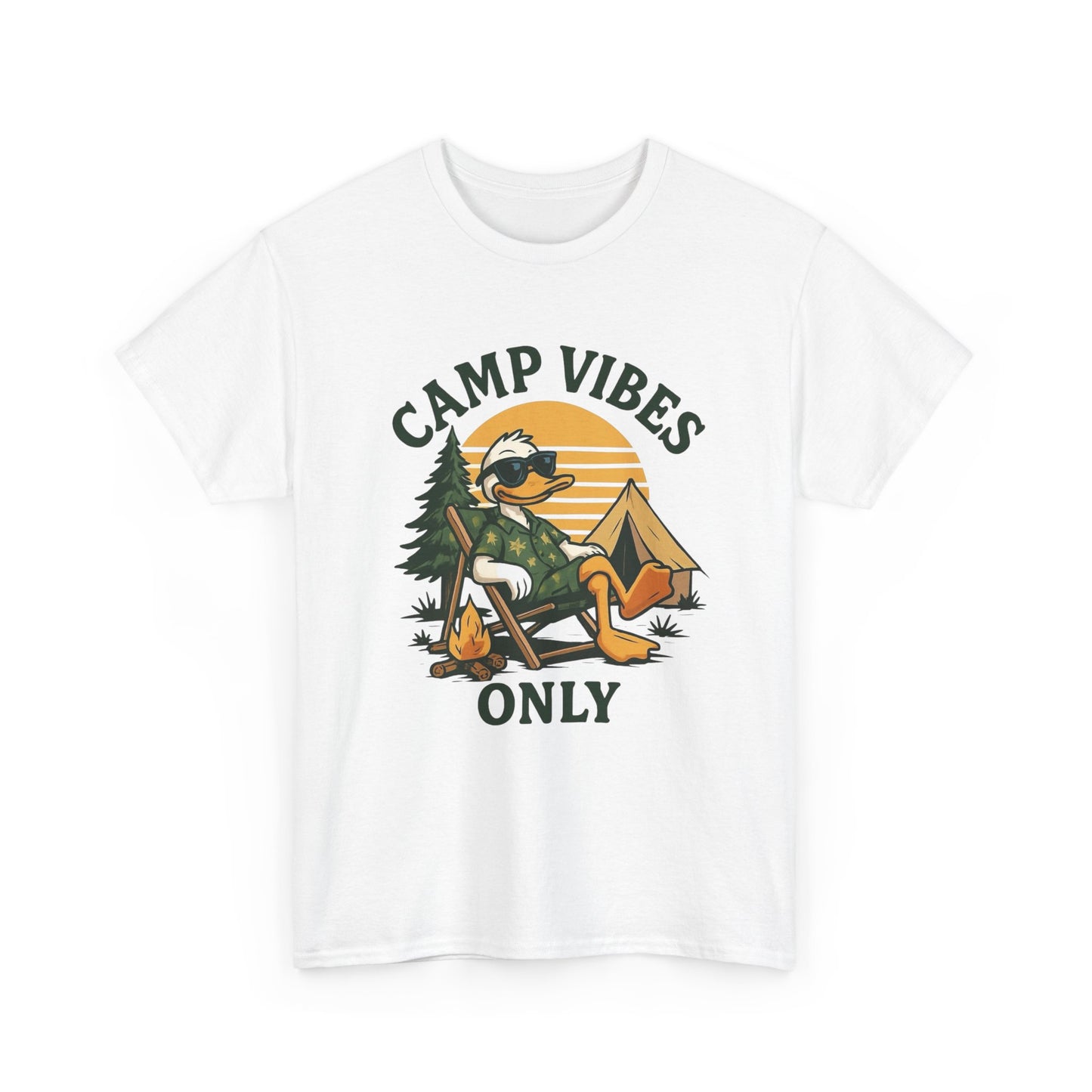 Camping Vibes Only Graphic T Shirt NEW Adult Tee