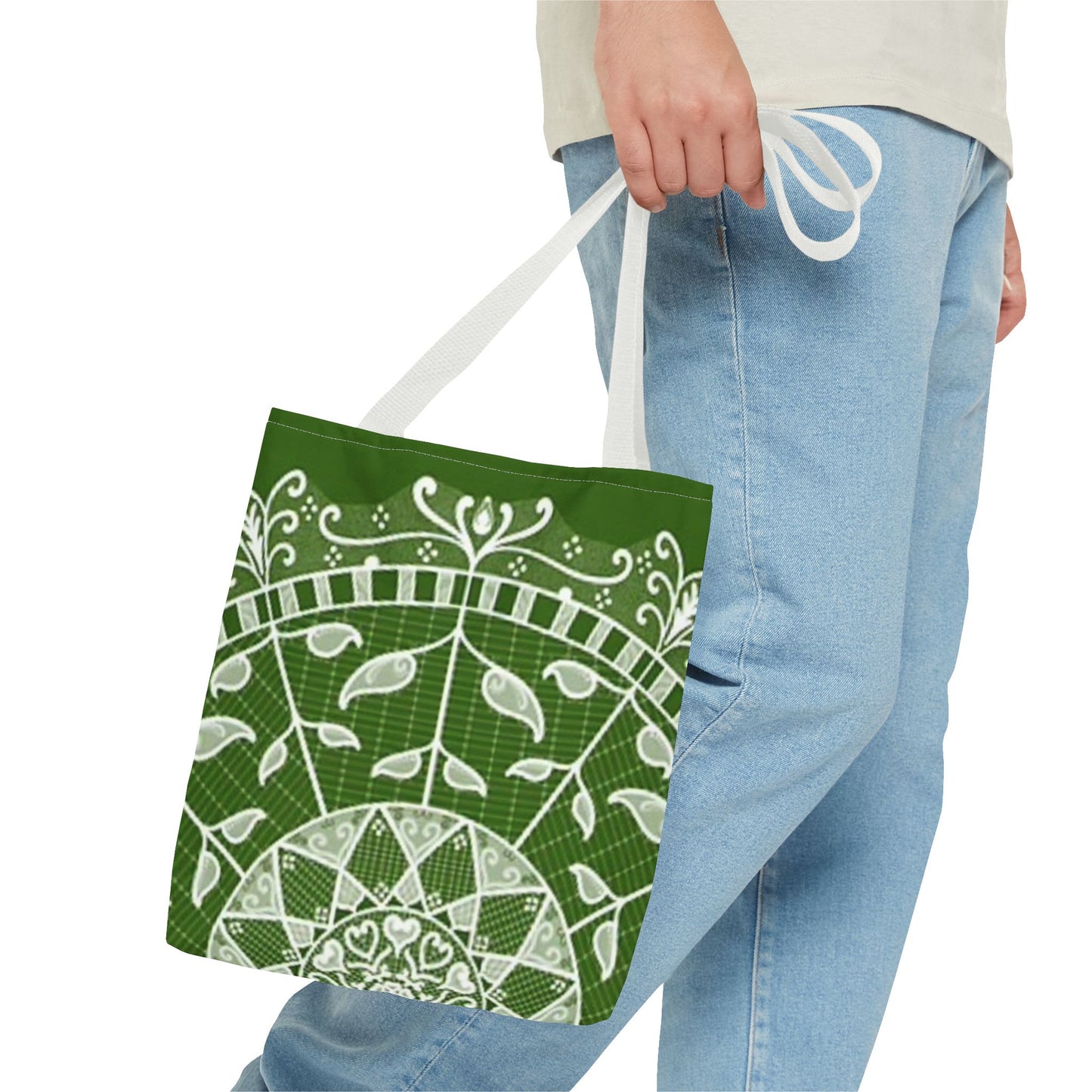 Green And White Multi Color BRAND NEW MODERN Tote Bag (AOP)