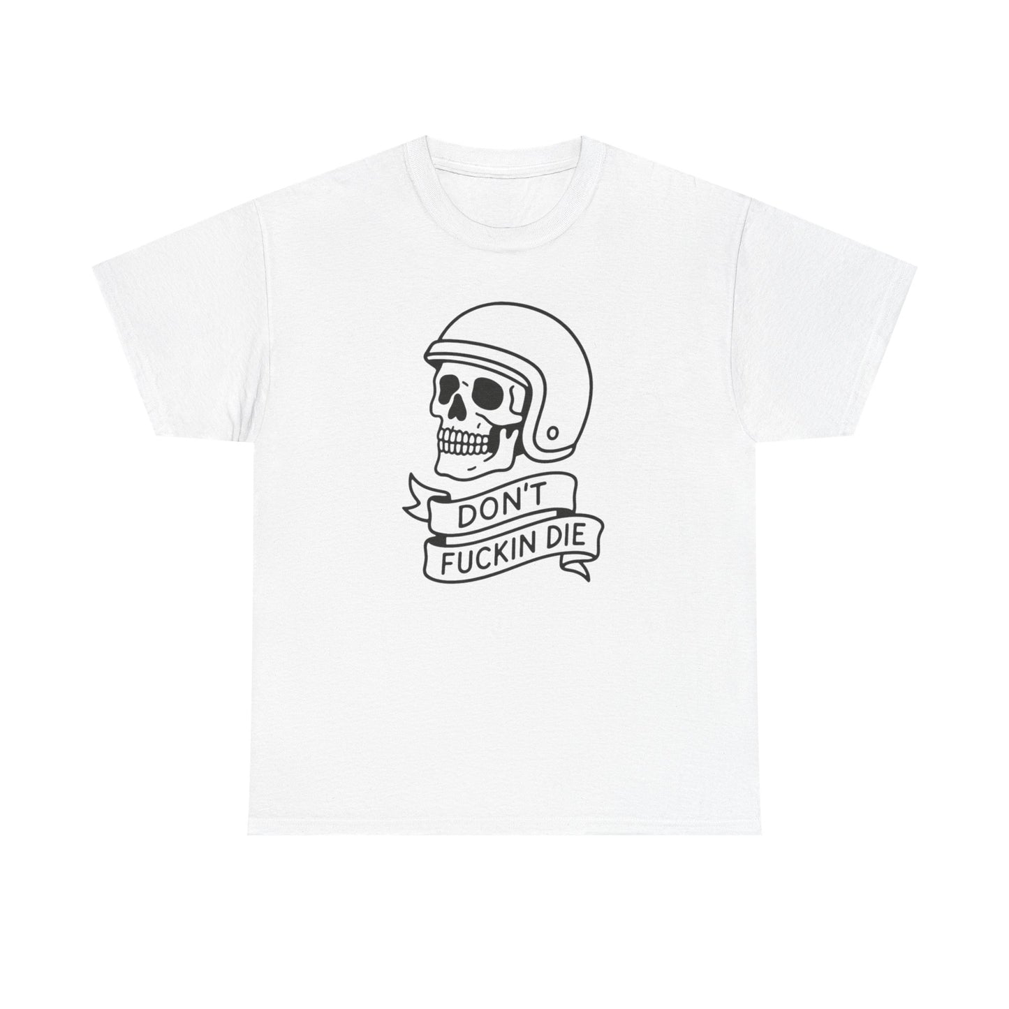 Don't Die Motorcycles Vintage Graphic T Shirt S-5XL NEW Unisex Heavy Cotton Tee