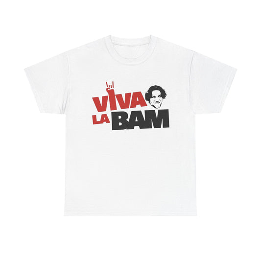 Viva La Bam Tshirt Vintage Bam Margera Tv Series Skateboarding Unisex Heavy Tee