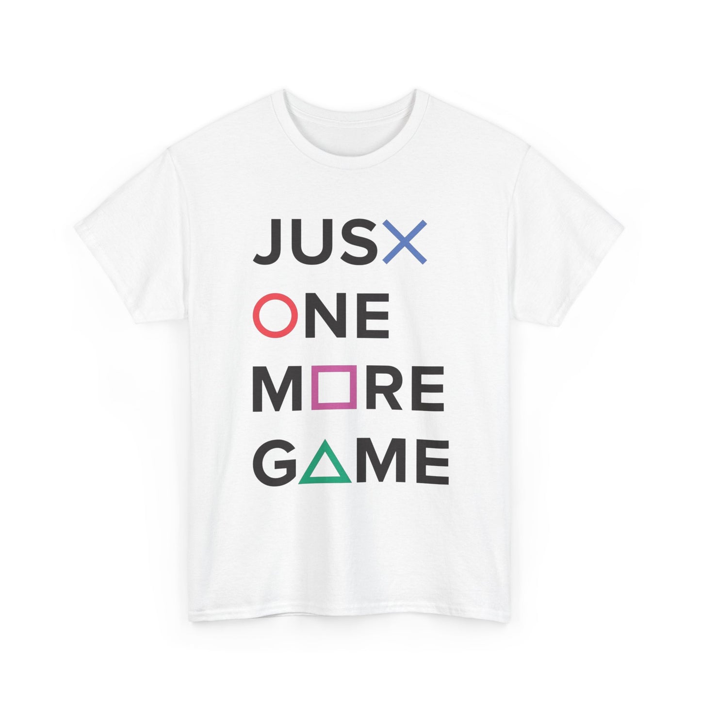 Just One More Game Retro Gaming Graphic T Shirt NEW GIFT Unisex Heavy Cotton Tee