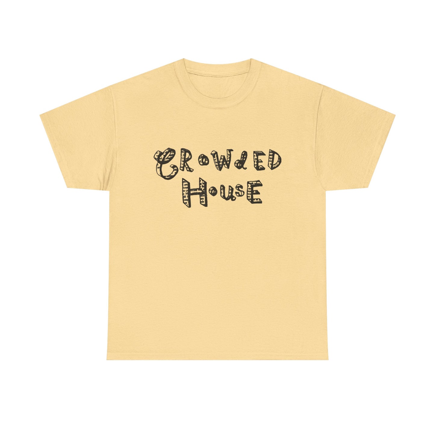 Crowded House Retro Graphic T Shirt NEW Unisex Heavy Cotton Tee