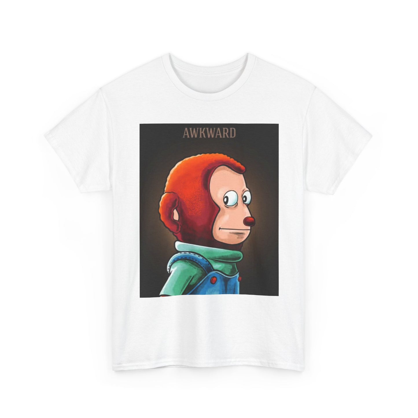 Awkward Meme T Shirt Funny Hilarious Gift Graphic Unisex Heavy Cotton Tee
