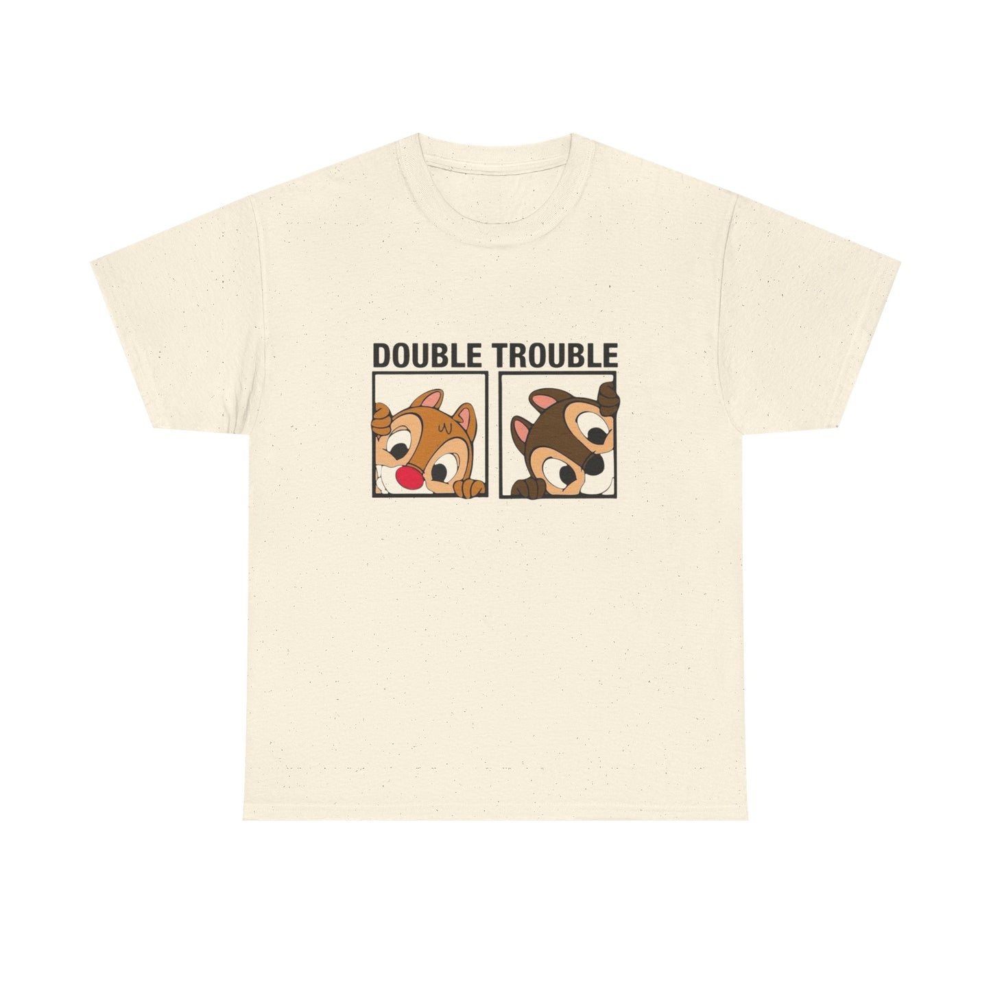 Double Trouble Graphic T Shirt Unisex Heavy Cotton Tee